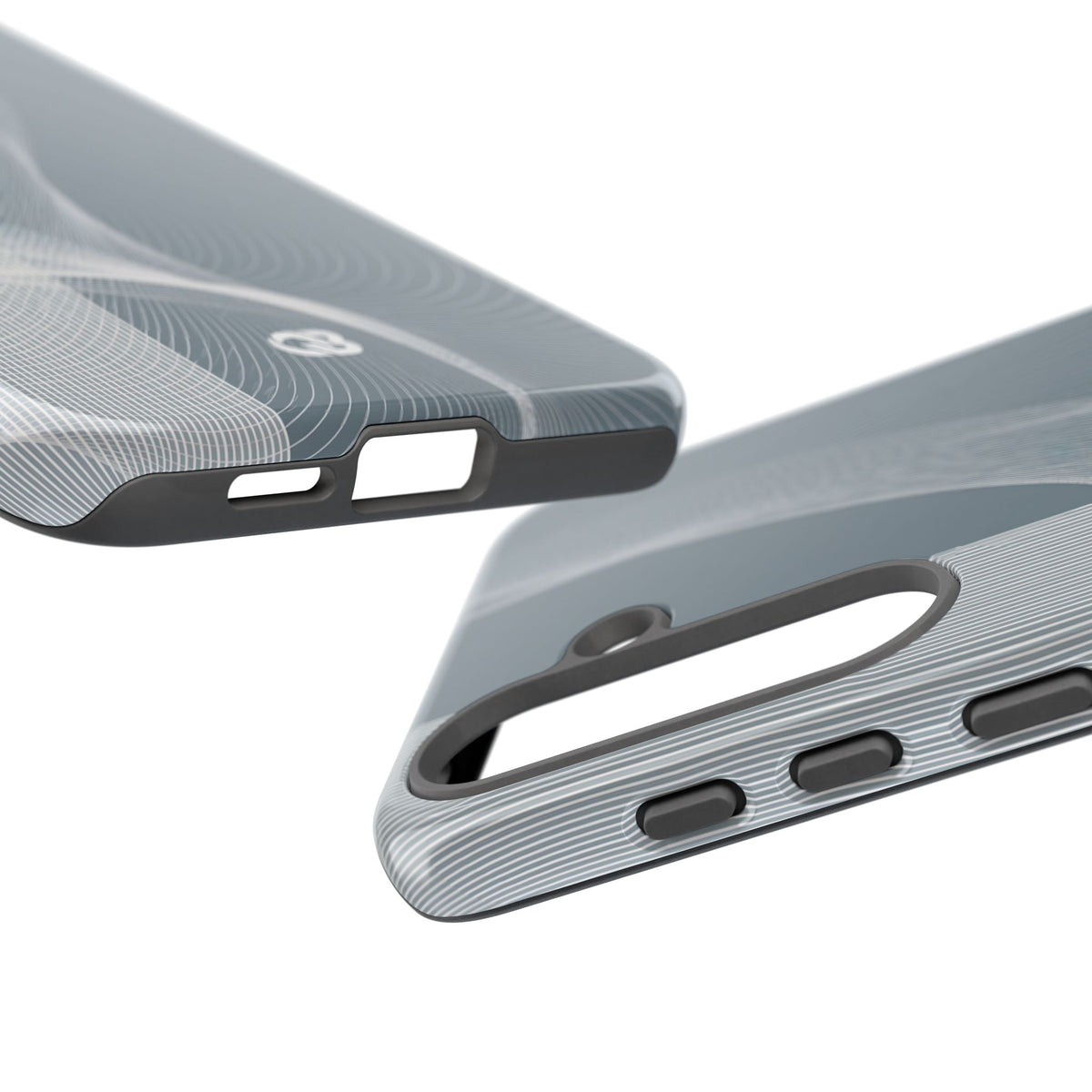 Grey Tough Phone Case for Samsung - Slate Mesh Horizon