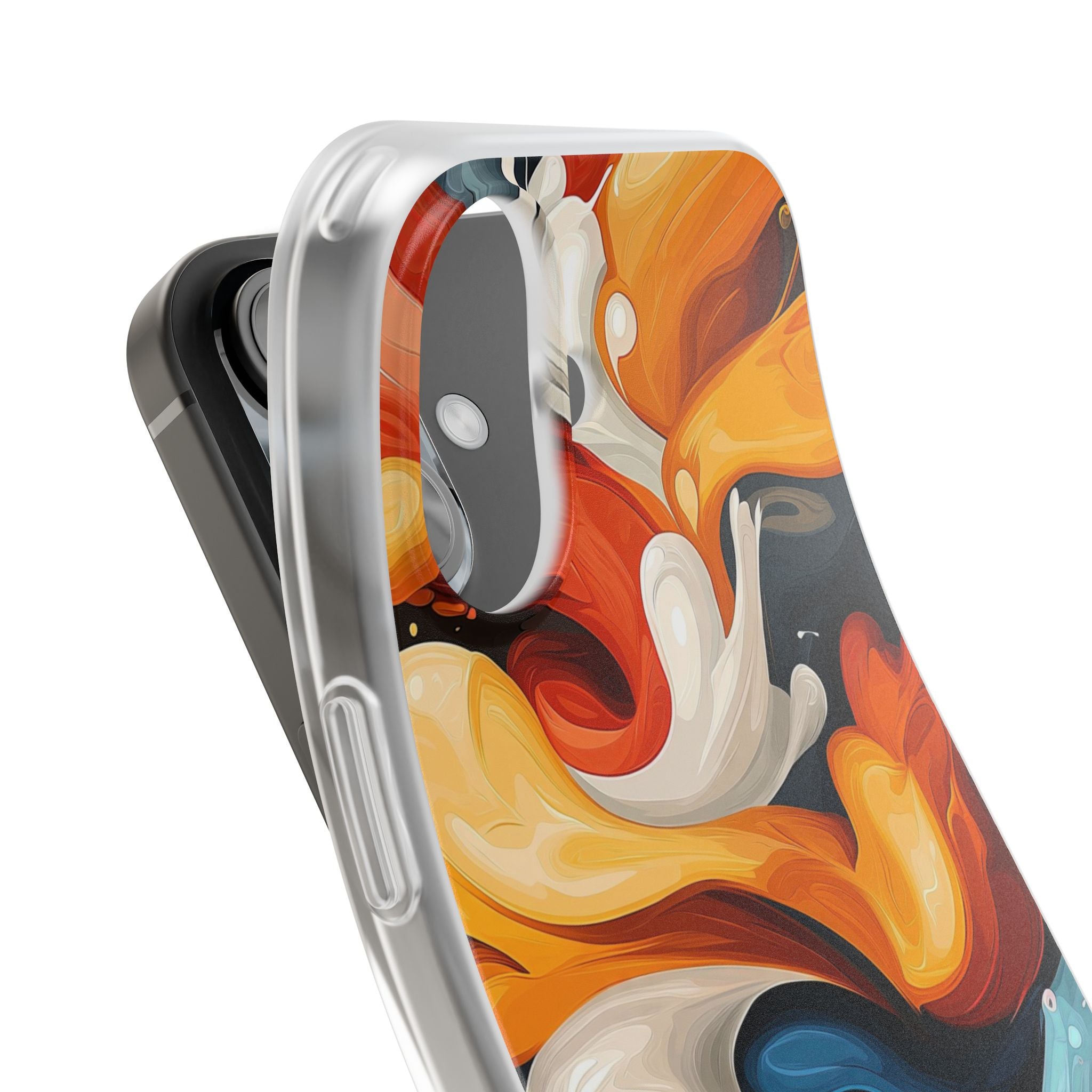 Crimson Ribbon iPhone 16 Case - Soft