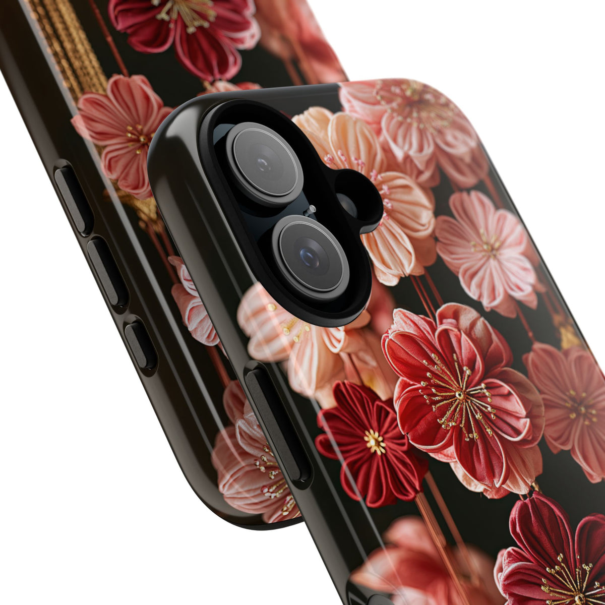 Silk Blossom Kanzashi · Tough Phone Case for iPhone · Pink