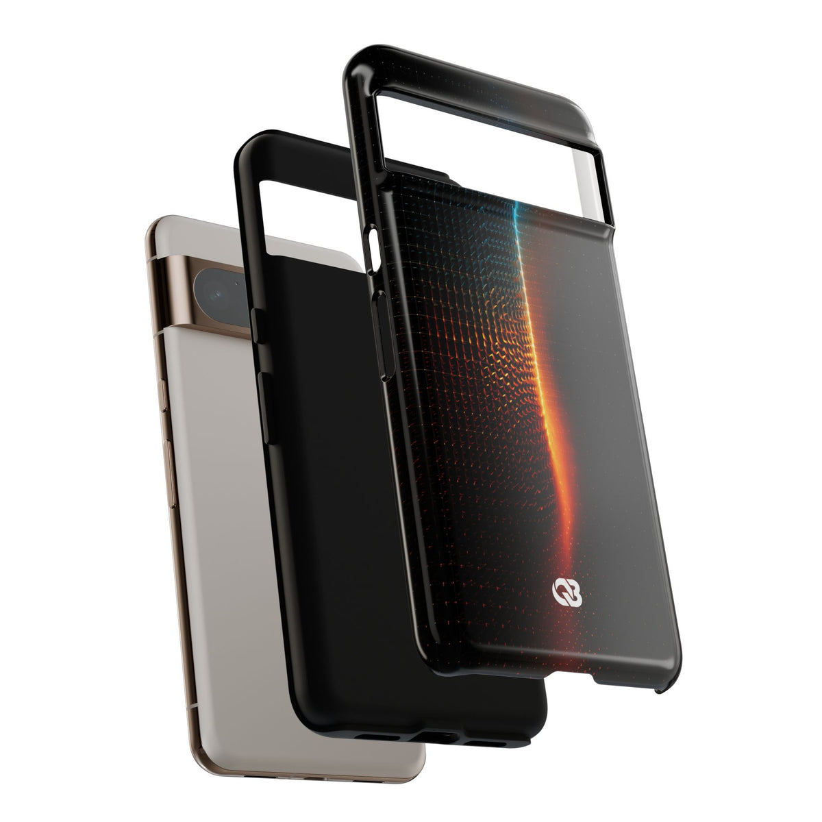 Luminous Refraction Grid · Tough Phone Case for Pixel · Black