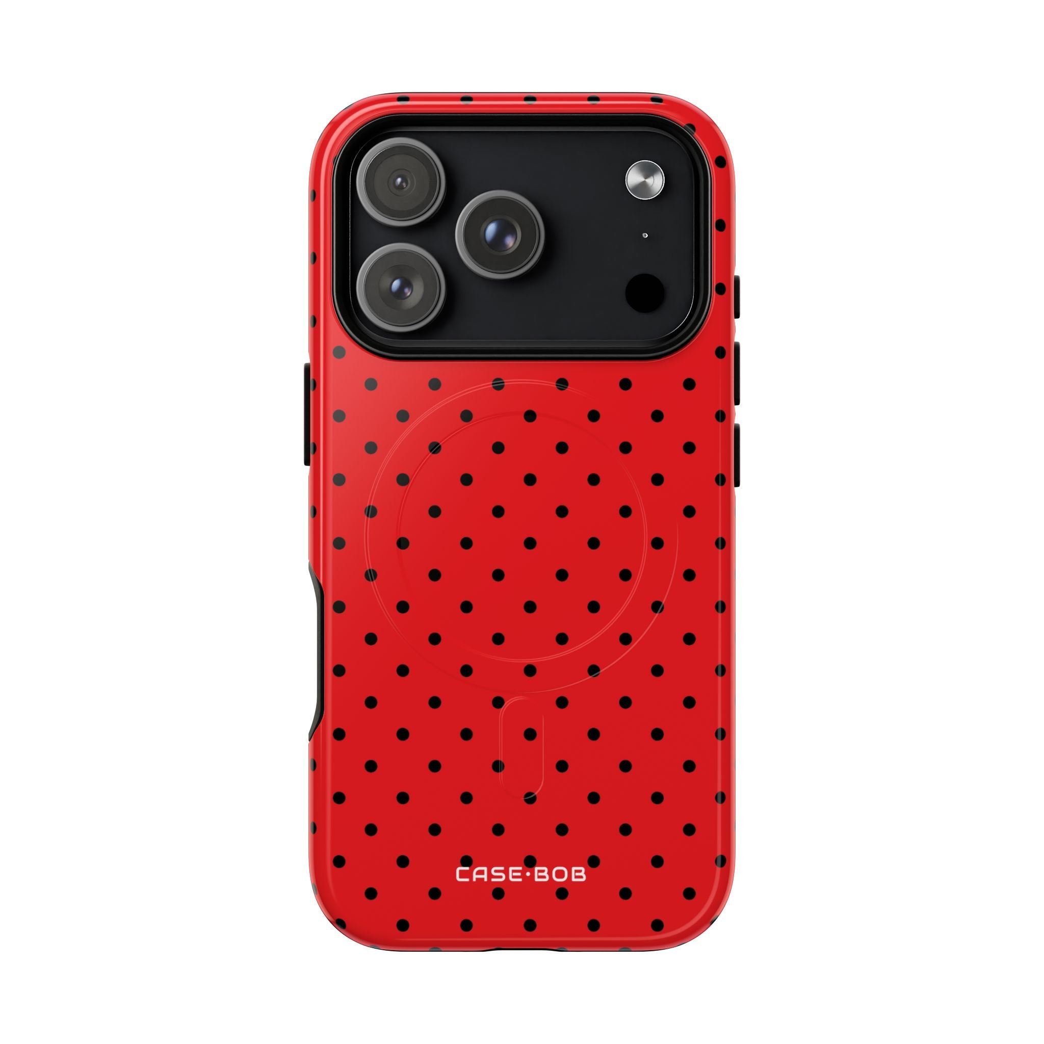 Crimson Dot Matrix iPhone 17 Pro Case - Tough+ - CASE•BOB
