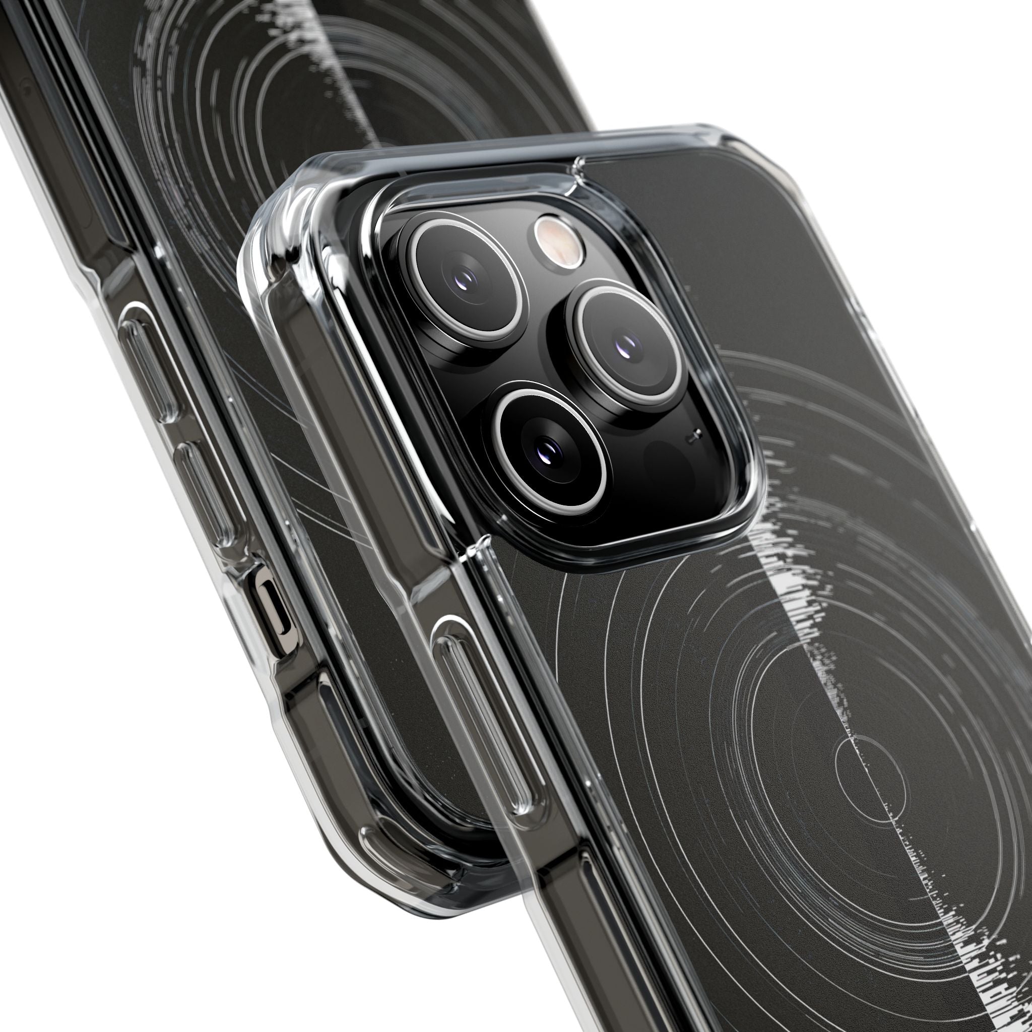 Black Impact MagSafe Phone Case for iPhone - Obsidian Orbital Signal