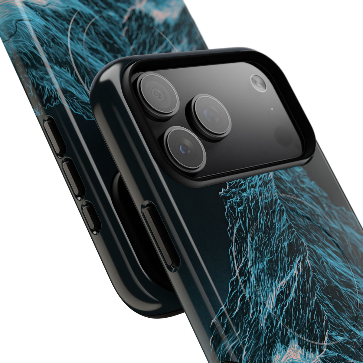 Glacial Alpine Peak · Tough 2.0 Magnetic Phone Case for iPhone · Blue