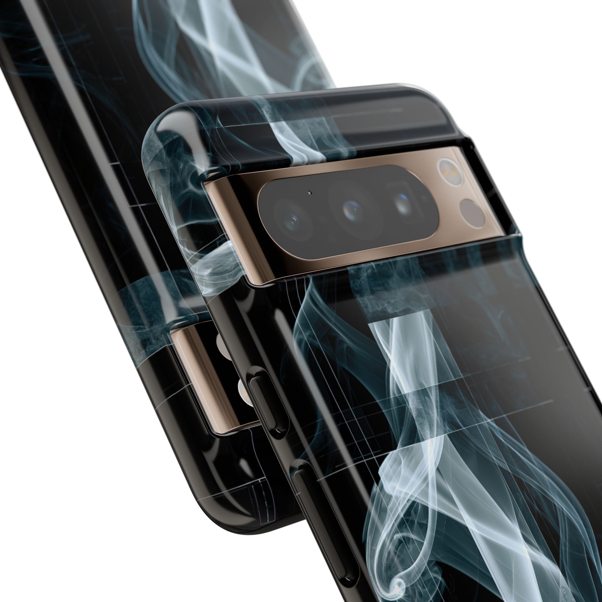 Black Tough Phone Case for Google Pixel - Arctic Vapor Grid