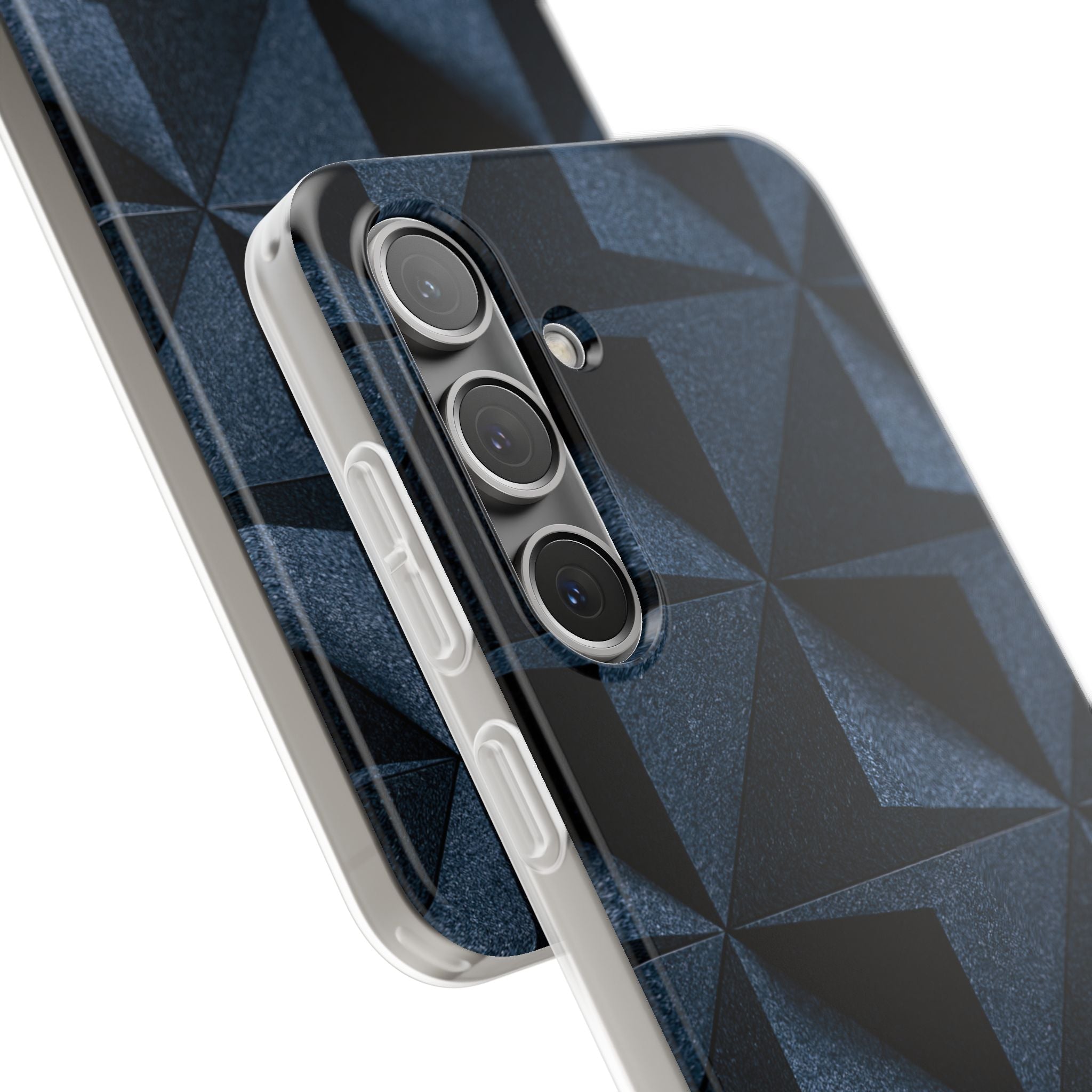 Blue Lite Phone Case for Samsung - Indigo Basalt Facets