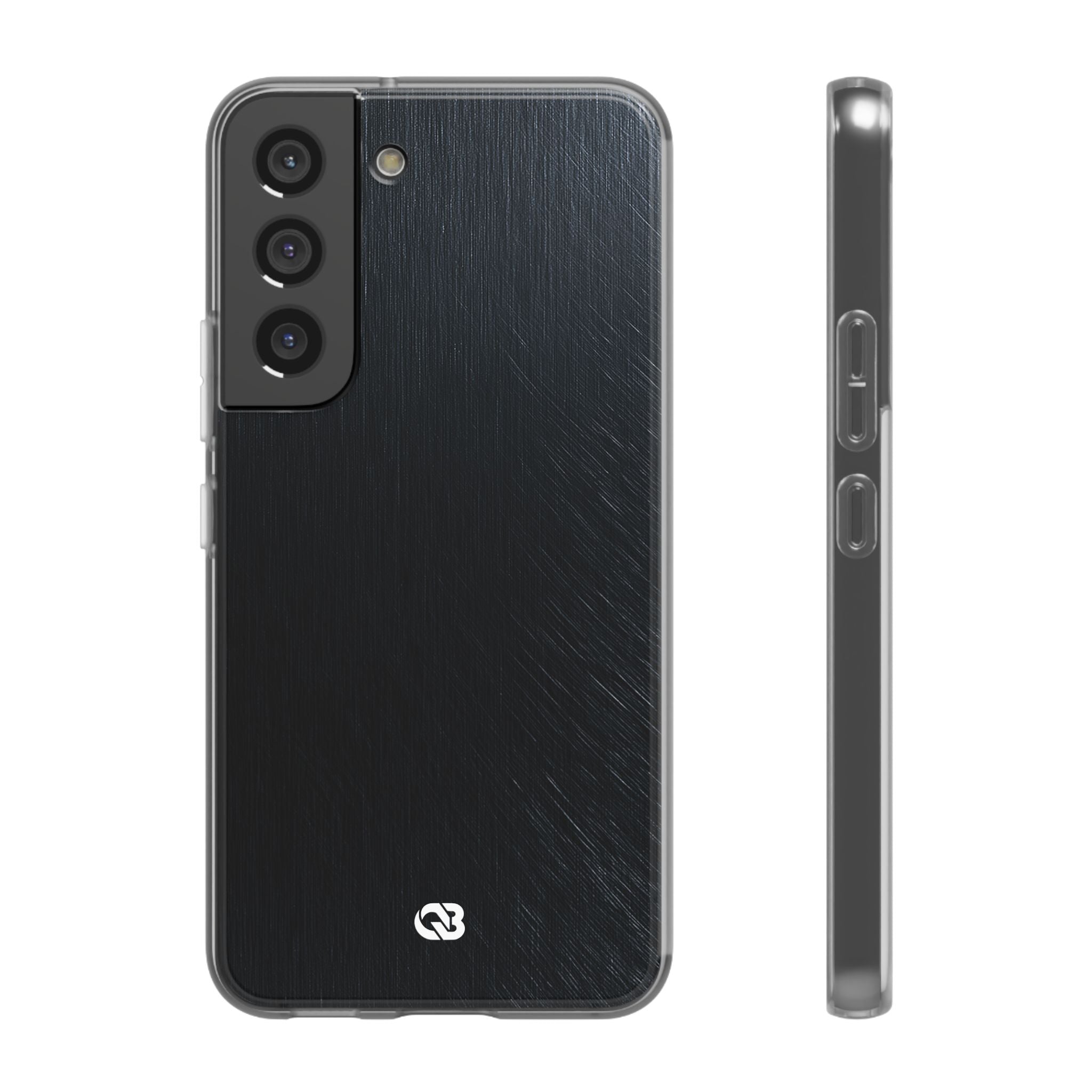 Black Lite Phone Case for Samsung - Midnight Brushed Grain