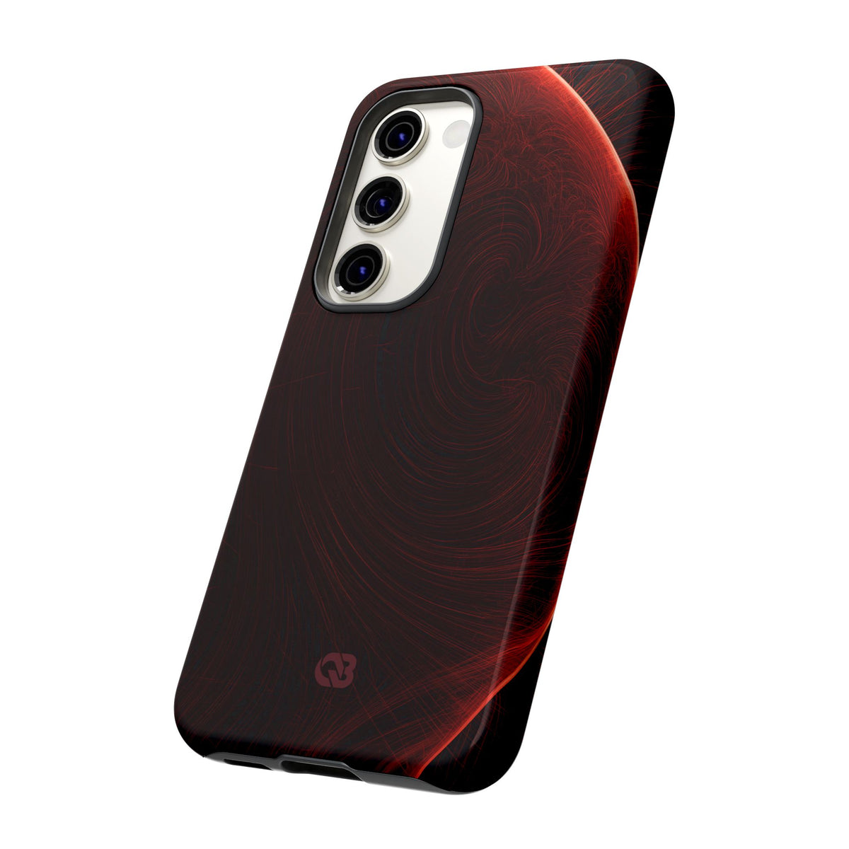 Red Tough Phone Case for Samsung - Crimson Flare Flux