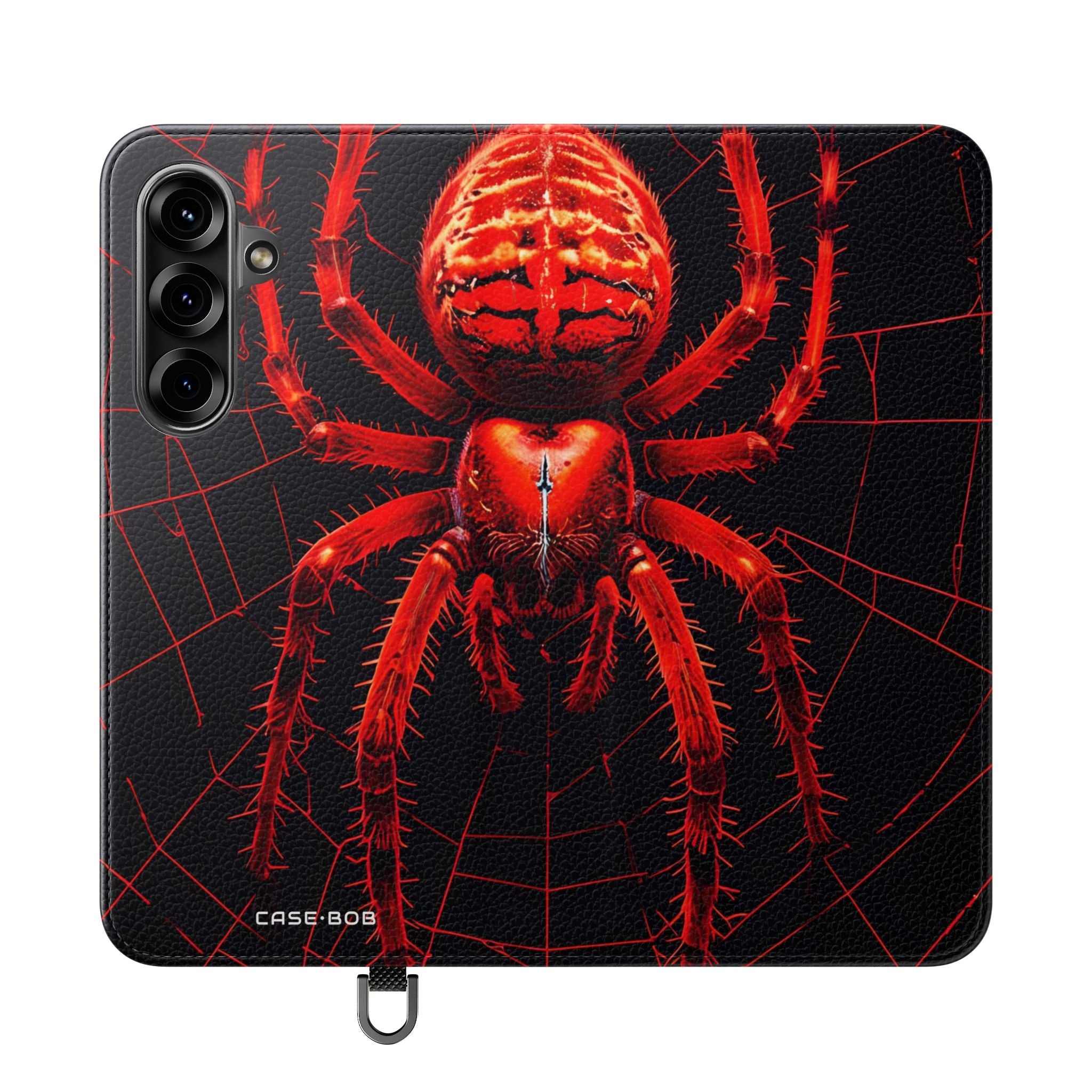 Crimson Spinnenweb - Samsung S25+ Case - Portemonnee