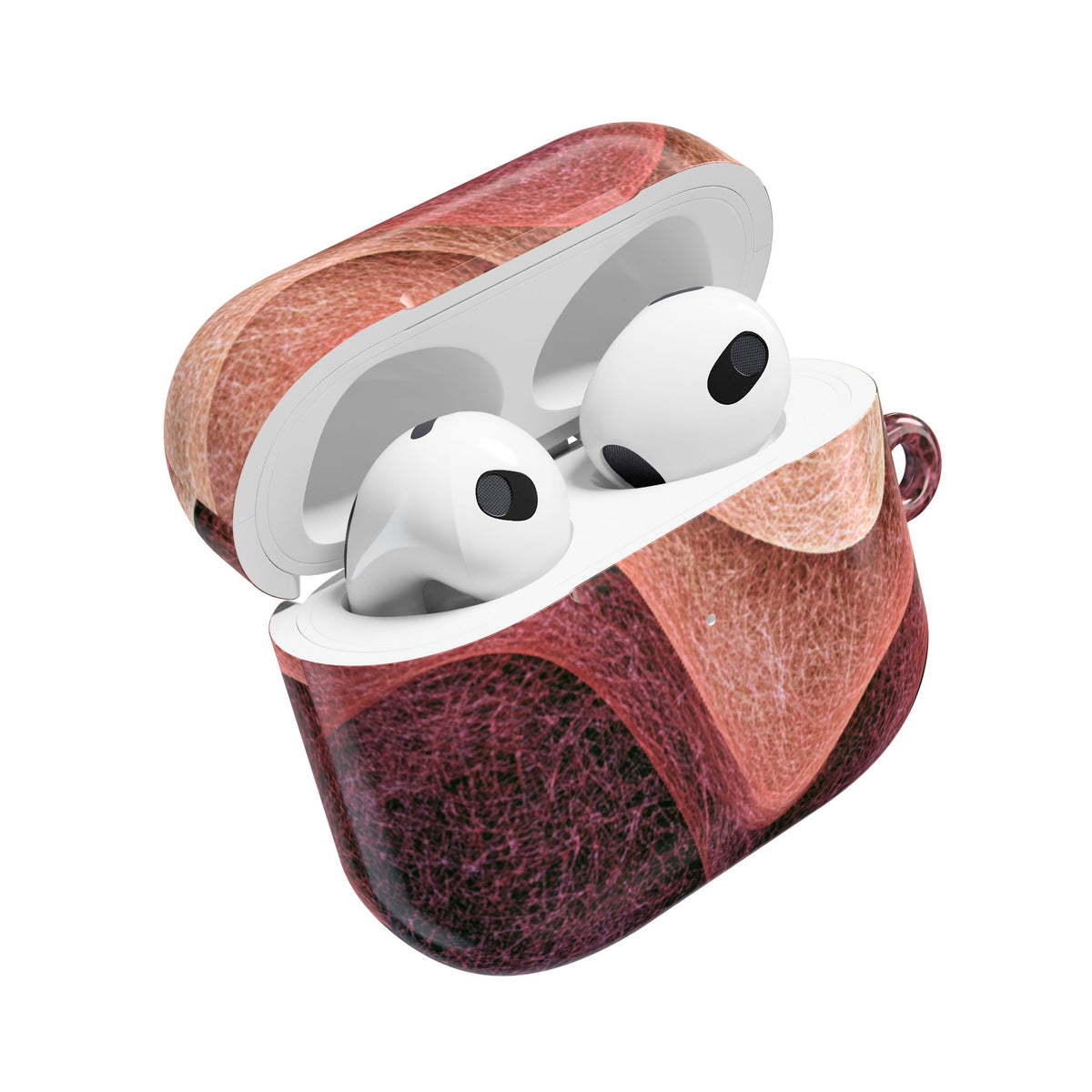 Rose Contour Waves · Hard Case for AirPods & AirPods Pro · Pink