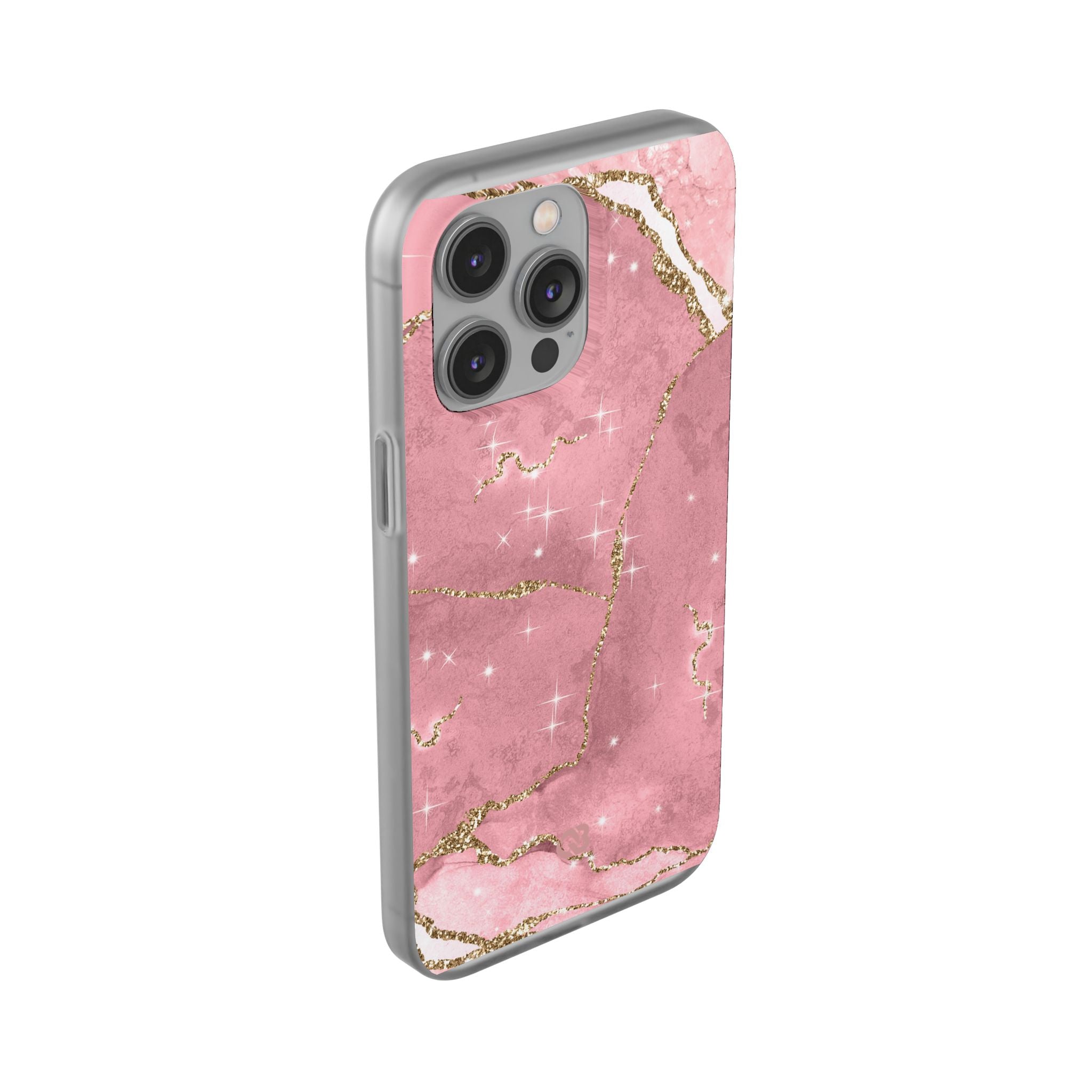 Rose Sparkle Marble · Soft Coque de téléphone pour iPhone