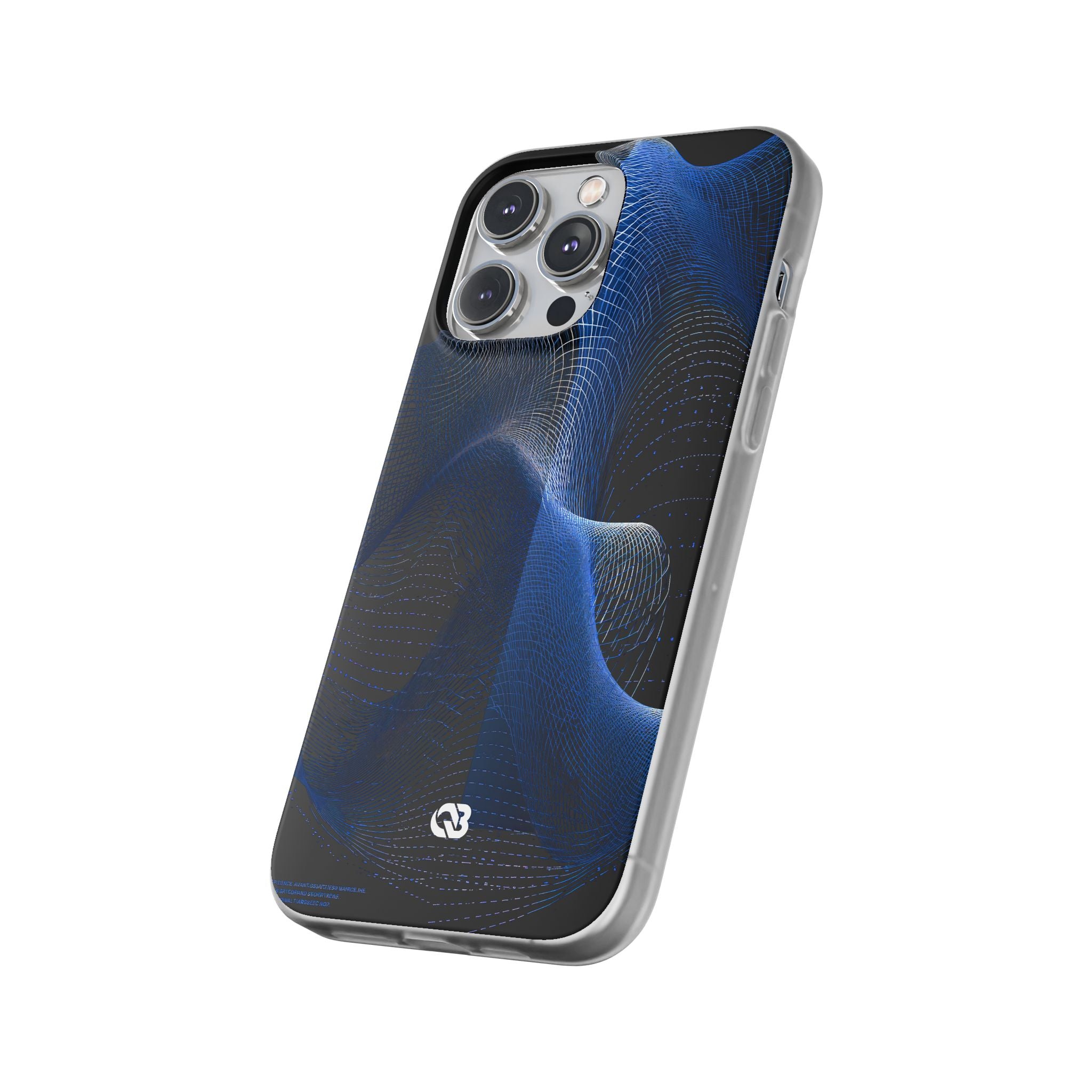 Blue Lite Phone Case for iPhone - Electric Blue Flux