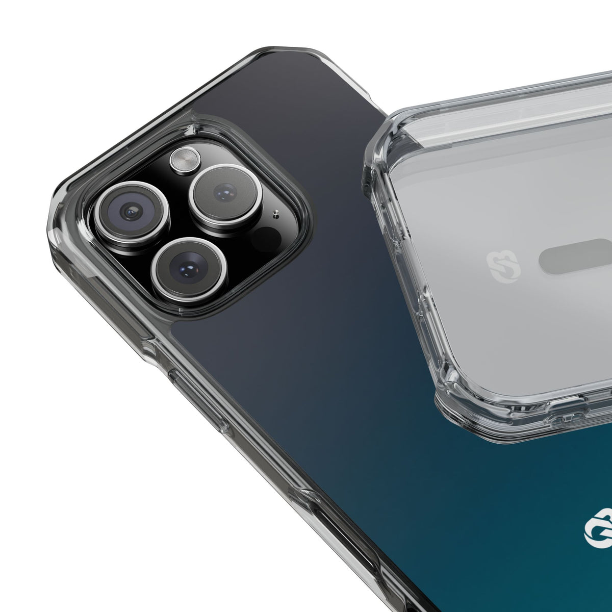 Abyssal Midnight · Clear Impact Magnetic Phone Case for iPhone · Blue