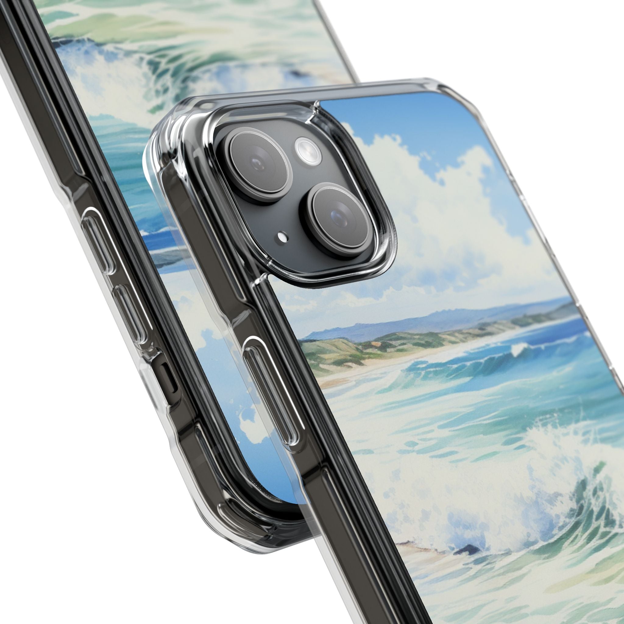 Foamy Wave Breeze iPhone 15 Plus Case - Impact
