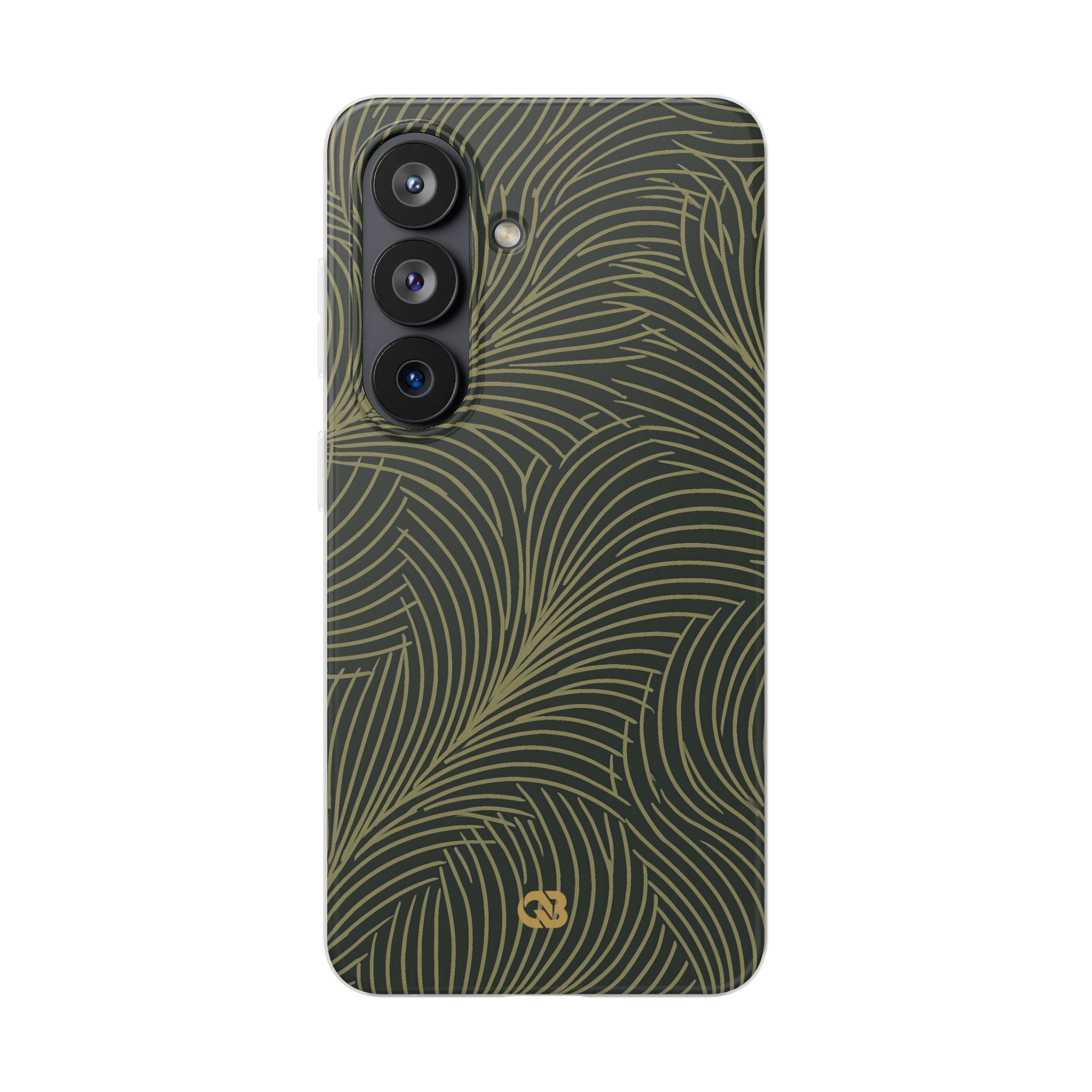 Green Lite Phone Case for Samsung - Dark Olive Plume