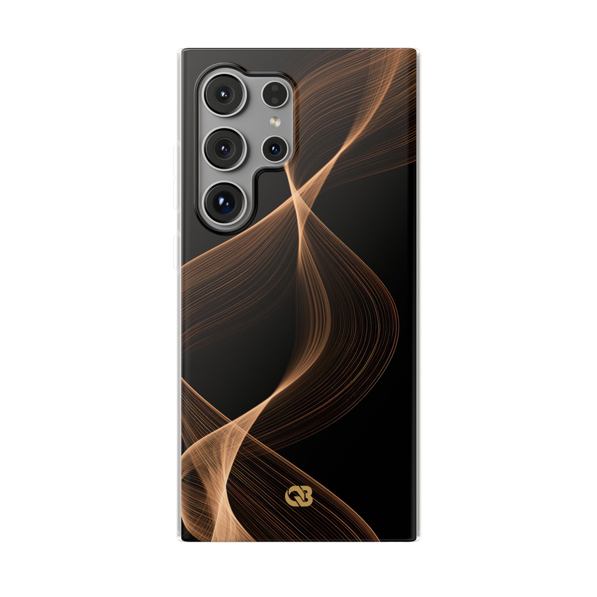 Brown Lite Phone Case for Samsung - Copper Silk Wave