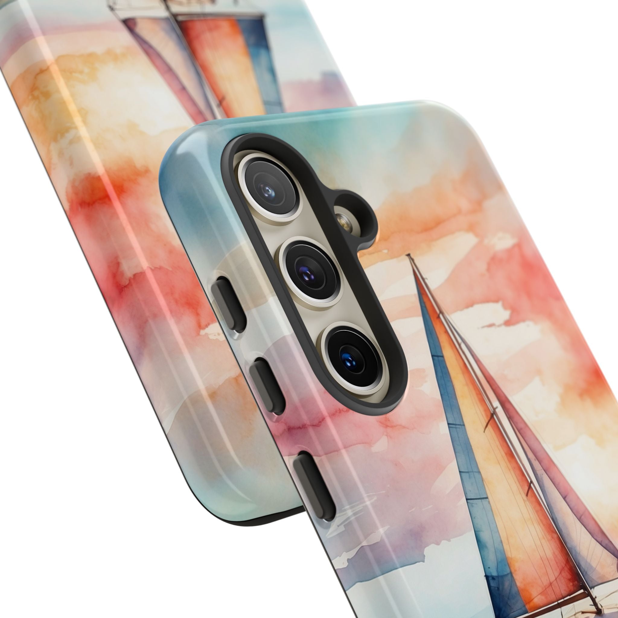 Crimson Horizon Sail · Tough Phone Case for Samsung