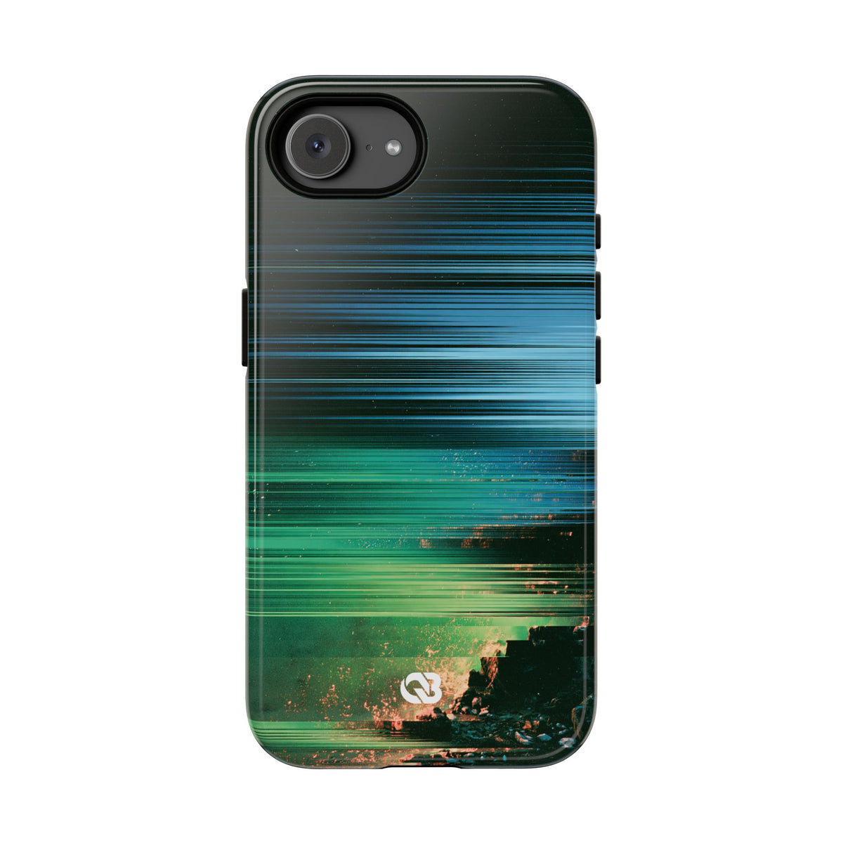 Digital Shoreline Drift · Tough Phone Case for iPhone · Teal