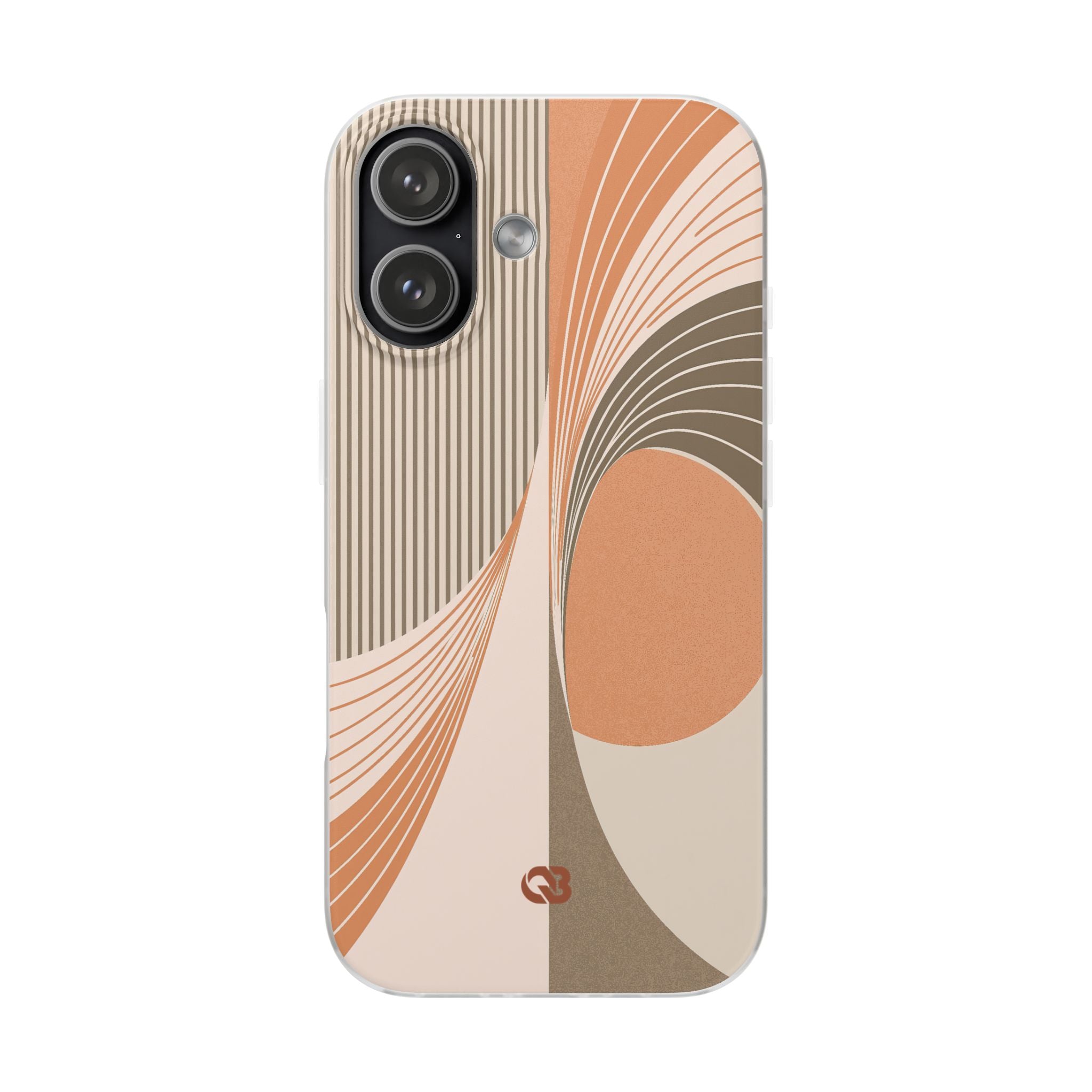 Orange Lite Phone Case for iPhone - Desert Arc Horizon