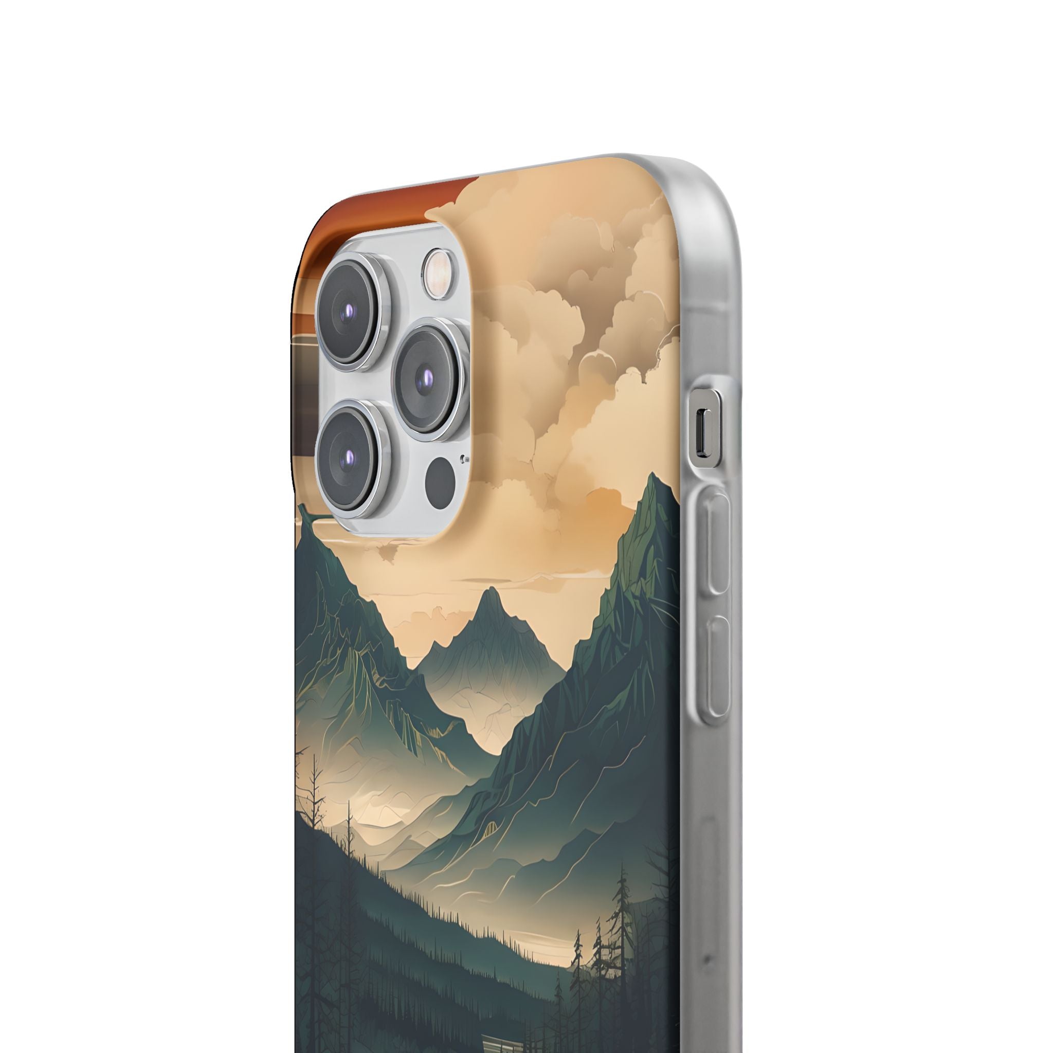 Summit River Dusk · Soft Phone Case for iPhone