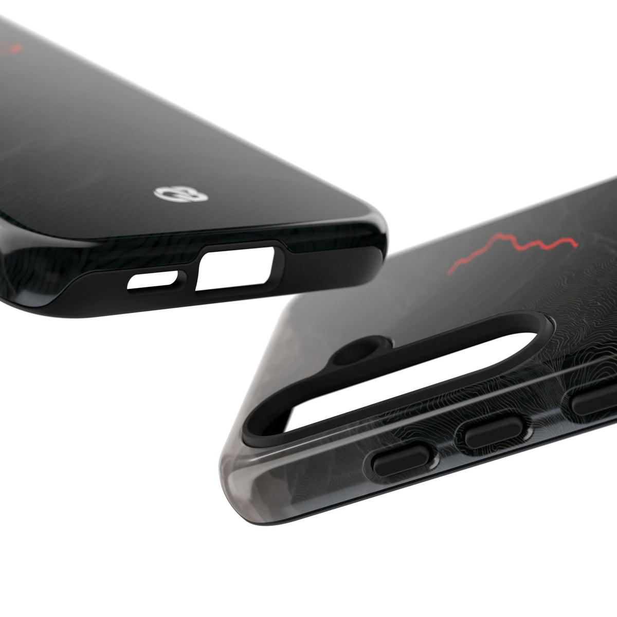 Crimson Ridge Pass · Tough Phone Case for Samsung · Black
