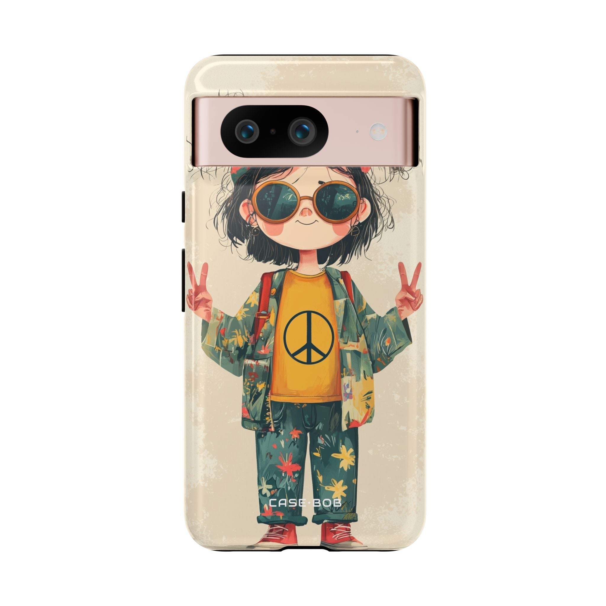 Peace Pigtails Google Pixel 8 Case - Tough