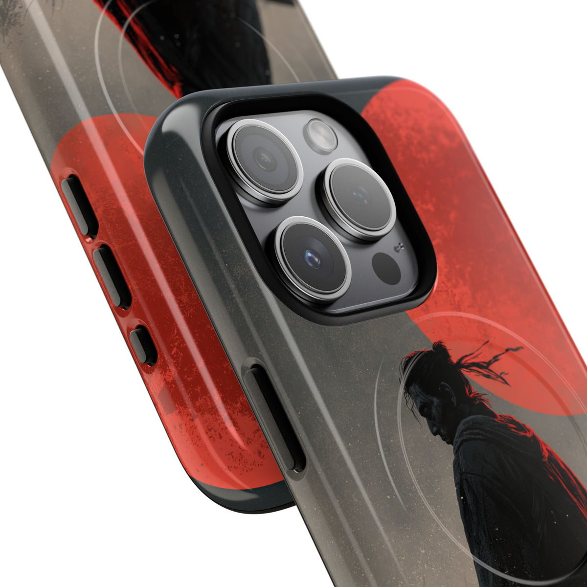 Crimson Moon Ronin · Tough 2.0 Magnetic Phone Case for iPhone · Black