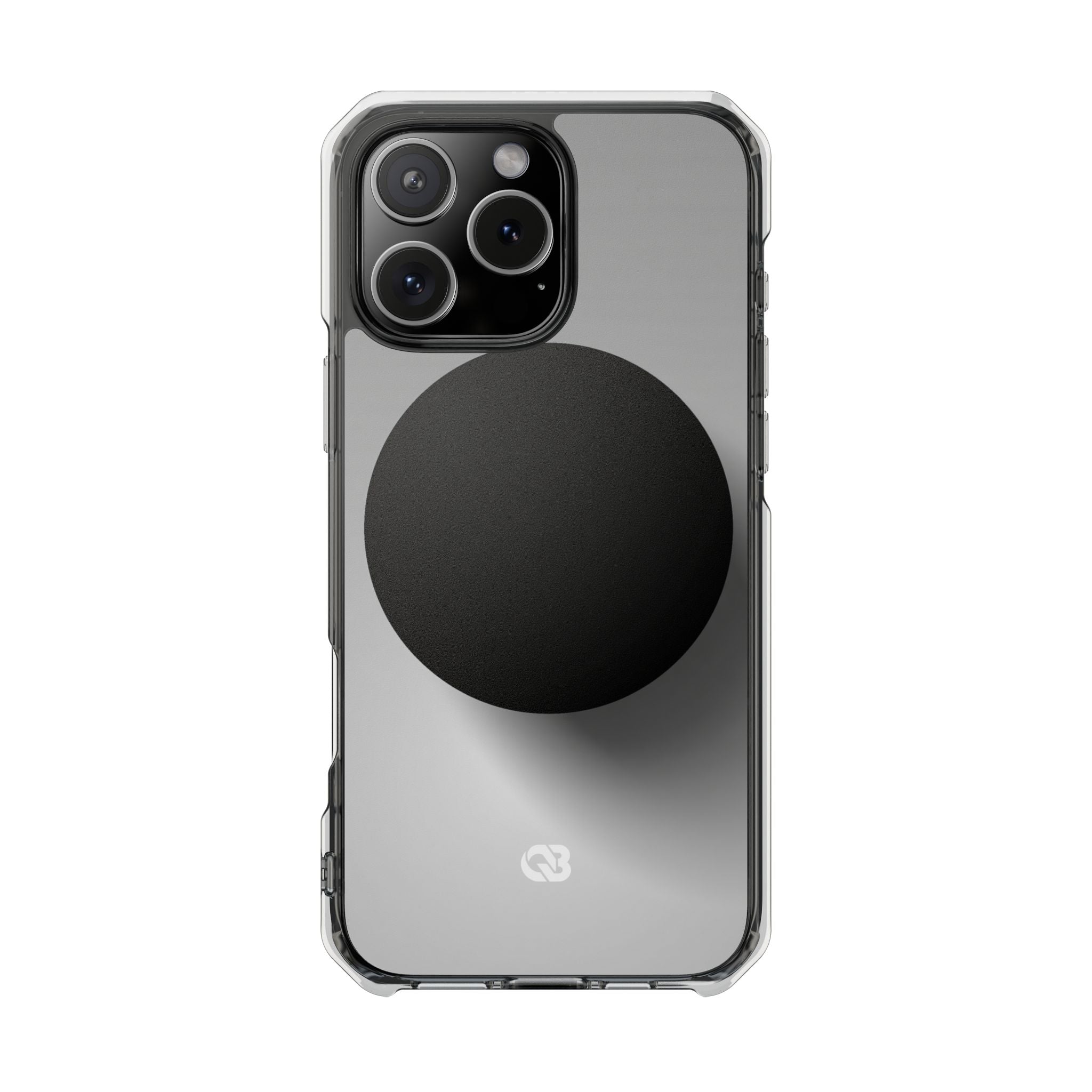 Grey Impact MagSafe Phone Case for iPhone - Matte Onyx Sphere