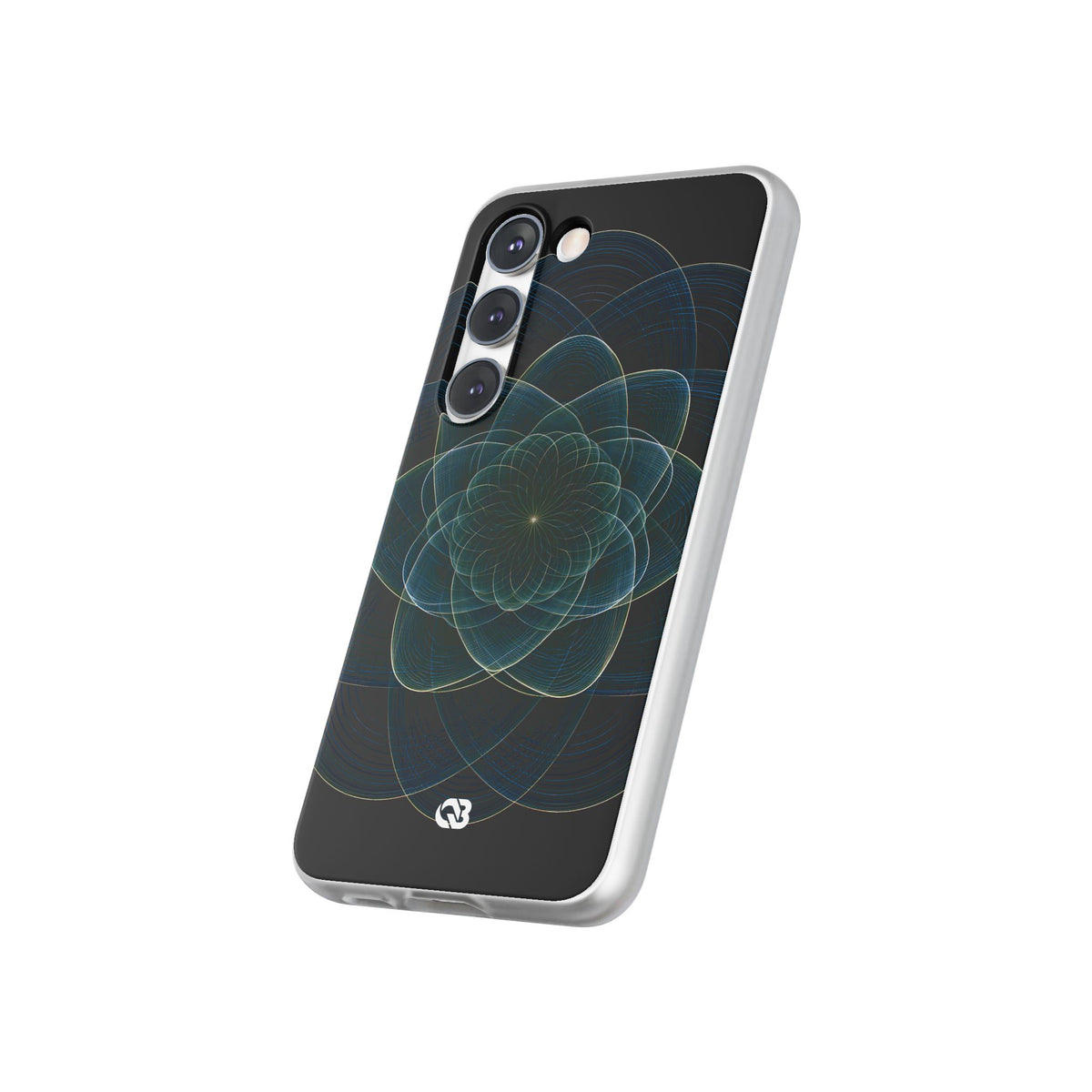 Blue Lite Phone Case for Samsung - Celestial Wireframe Bloom