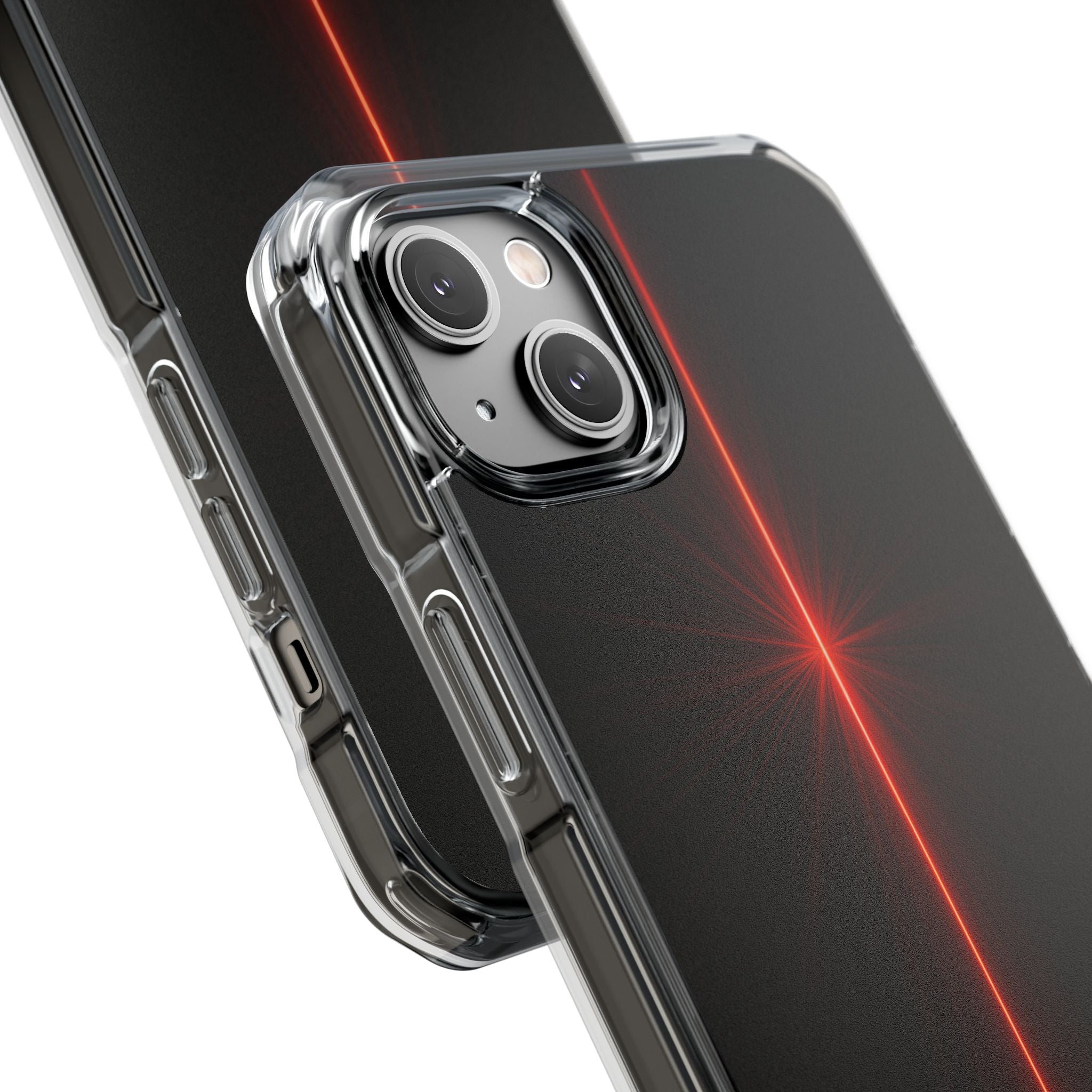 Red Impact MagSafe Phone Case for iPhone - Crimson Flare Vector