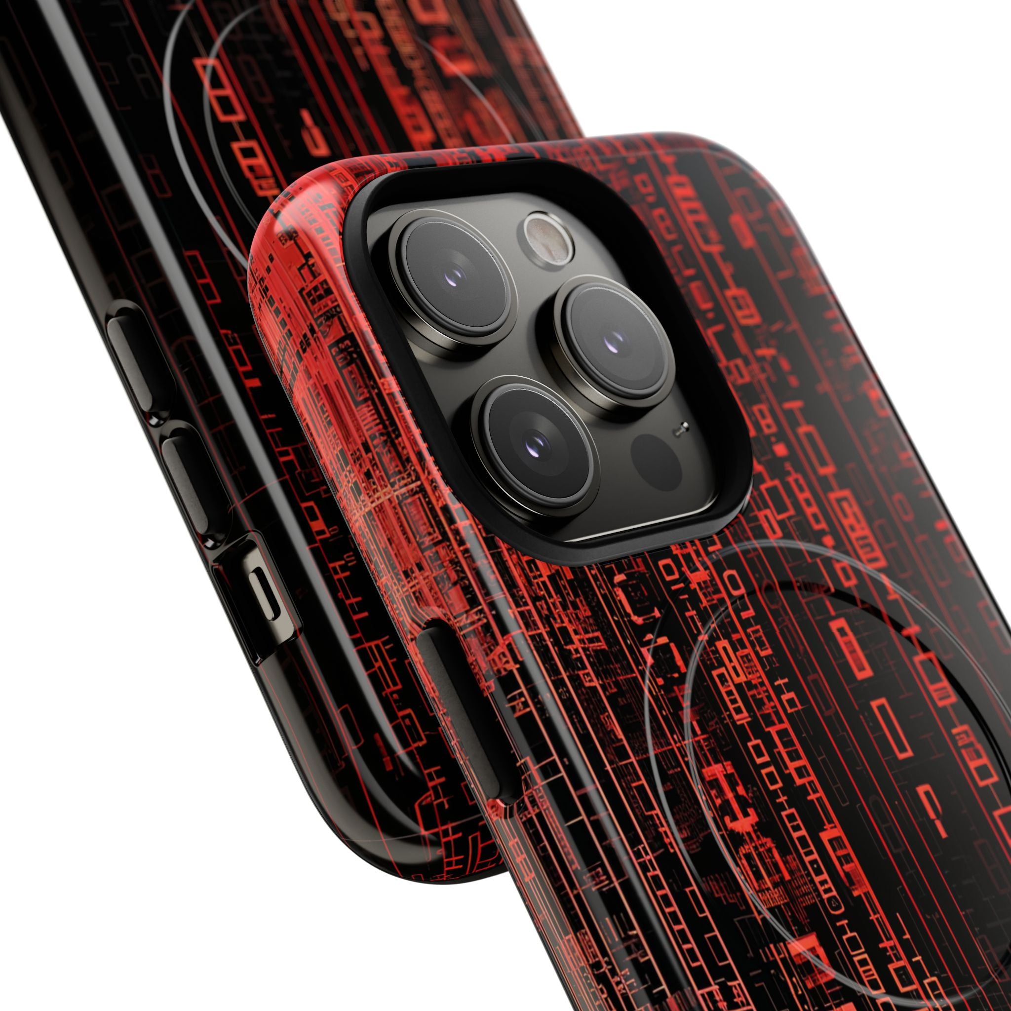 Crimson Glyphs iPhone 14 Pro Case - Tough+