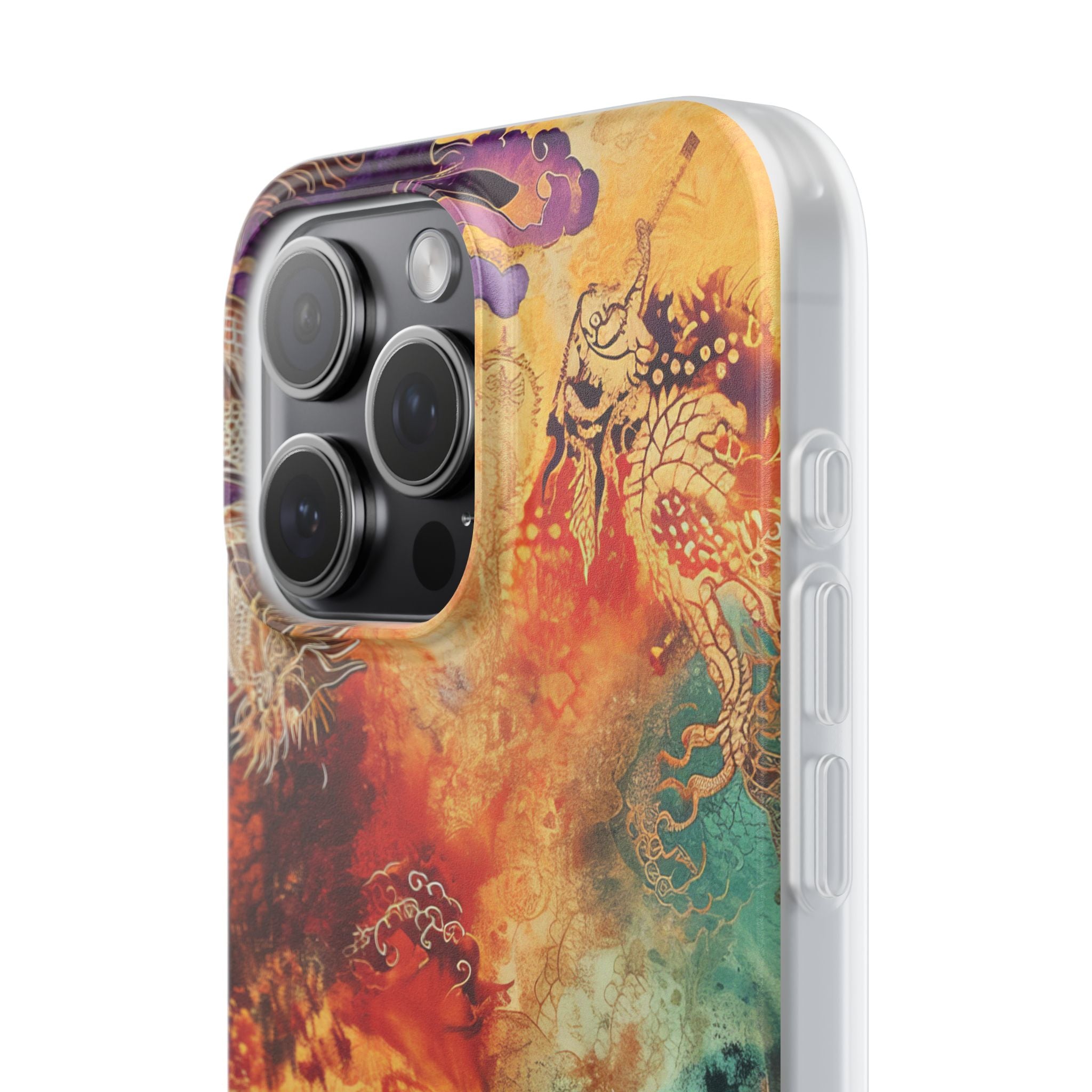 Dragon Ember iPhone 15 Pro Max Cover - Blød