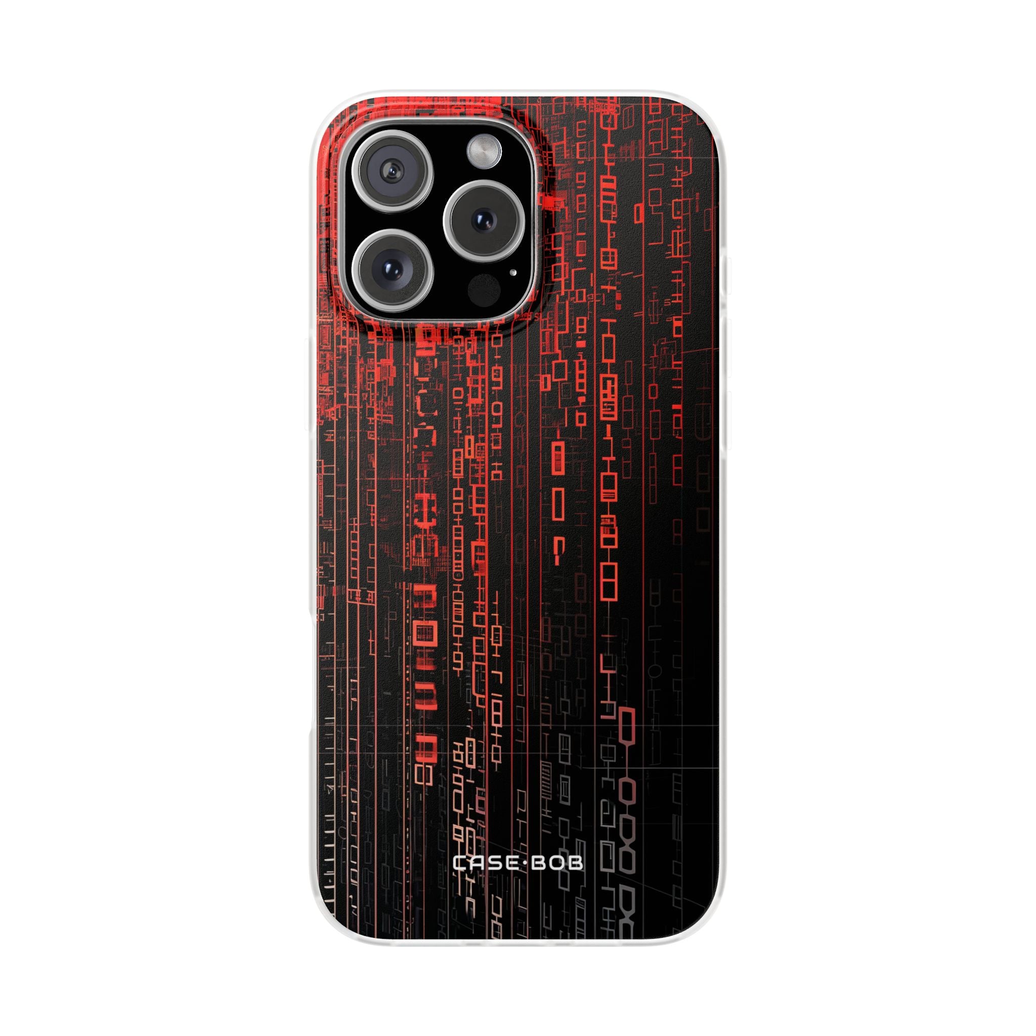 Crimson Glyphs iPhone 16 Pro Max Case - Soft