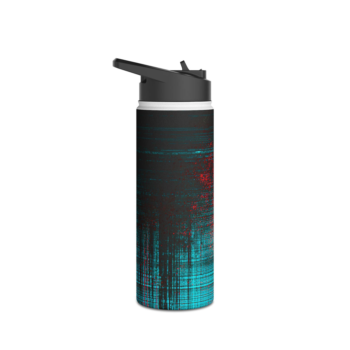 Digital Signal Drift · Insulated Water Bottle · Black