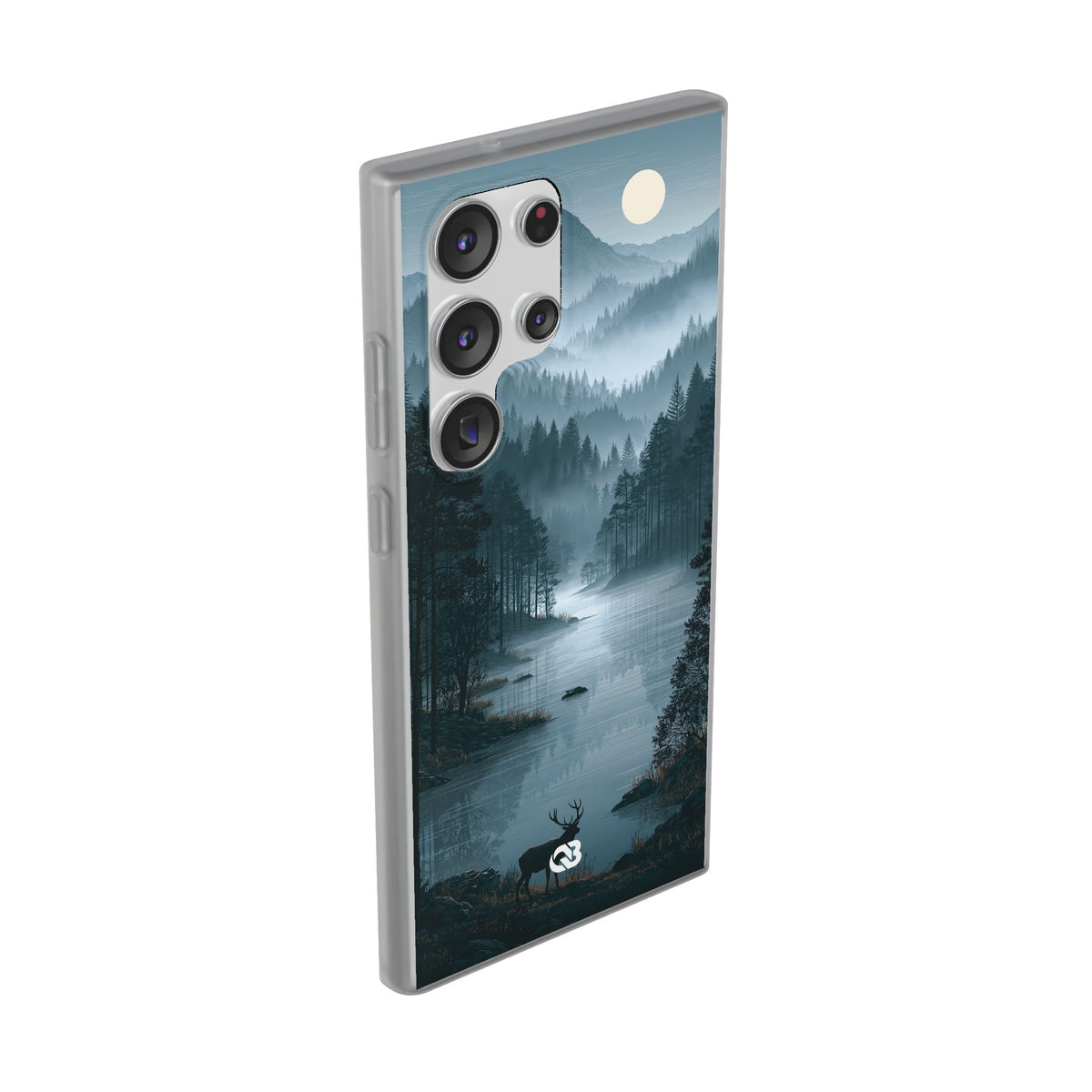 Silent Nordic Fjord · Lite Phone Case for Samsung · Blue