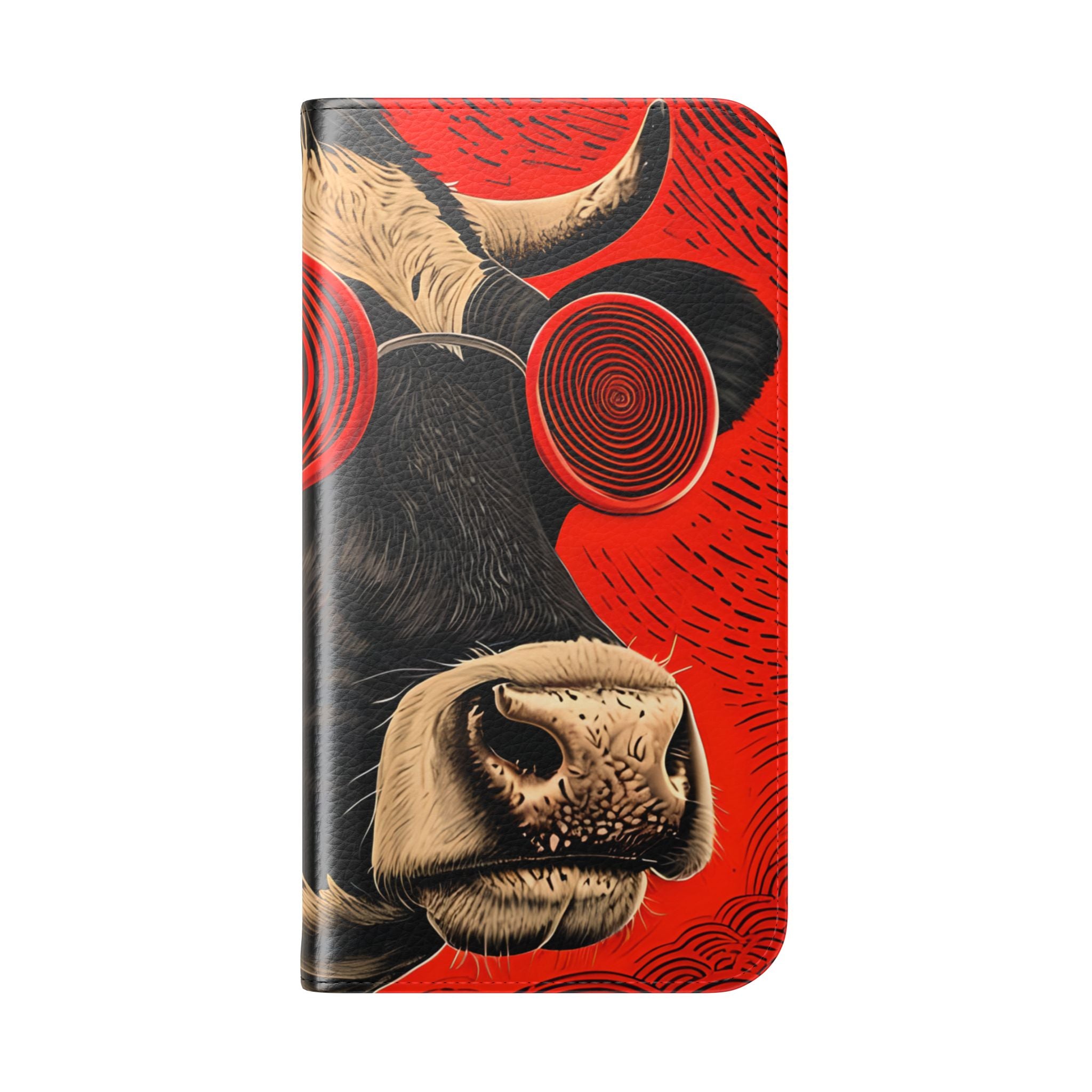 Spiral Cow Vision - iPhone 15 Pro Case - Wallet