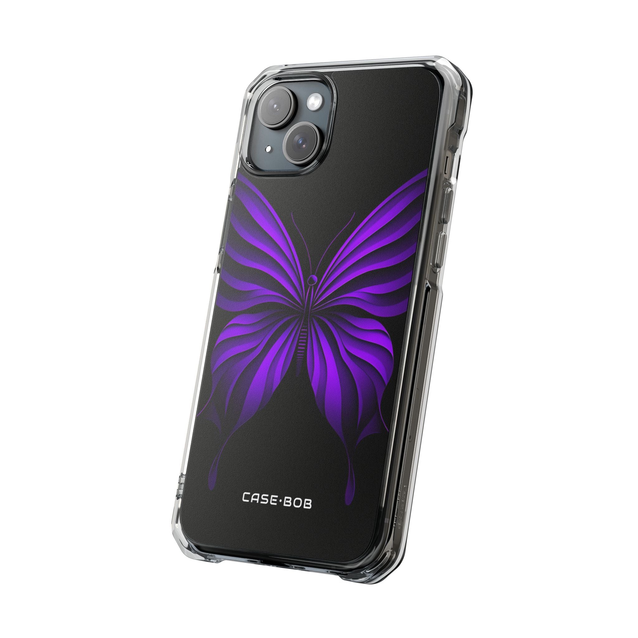 Violet Monarch iPhone 15 Plus Case - Impact