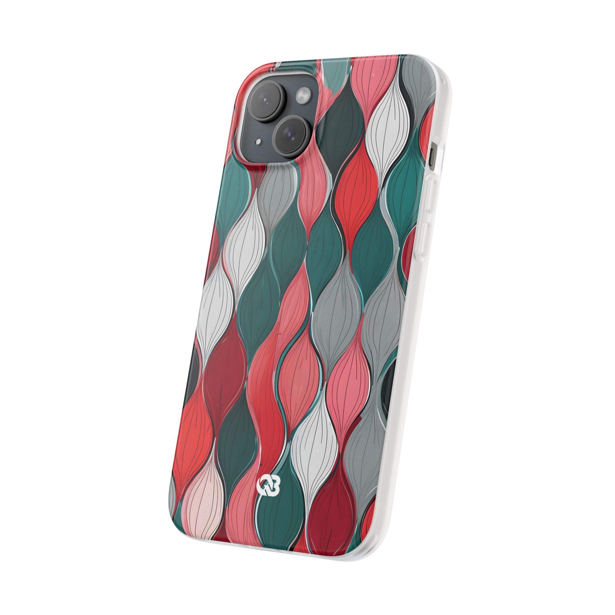 Slate Rose Ripple · Soft Phone Case for iPhone