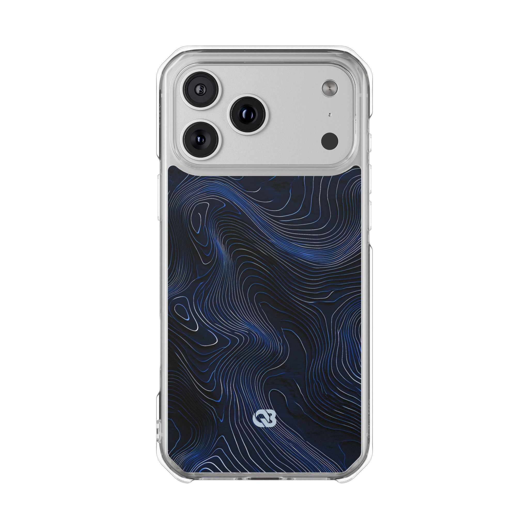Blue Impact MagSafe Phone Case for iPhone - Cobalt Contour Ridge