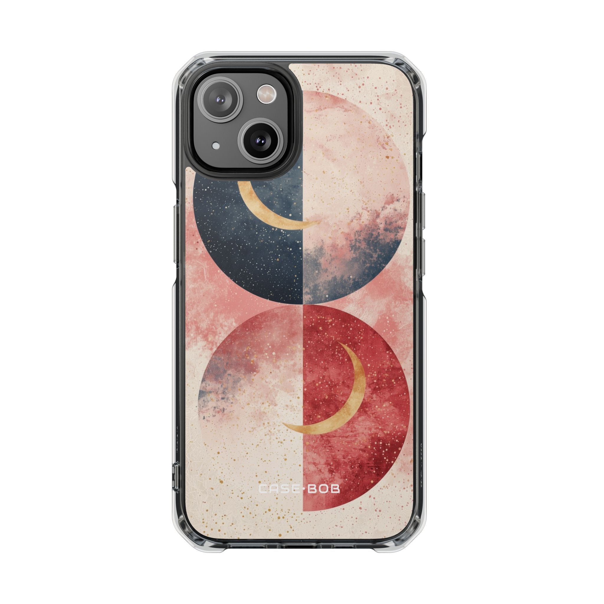 Golden Crescent Circles iPhone 14 Case - Impact