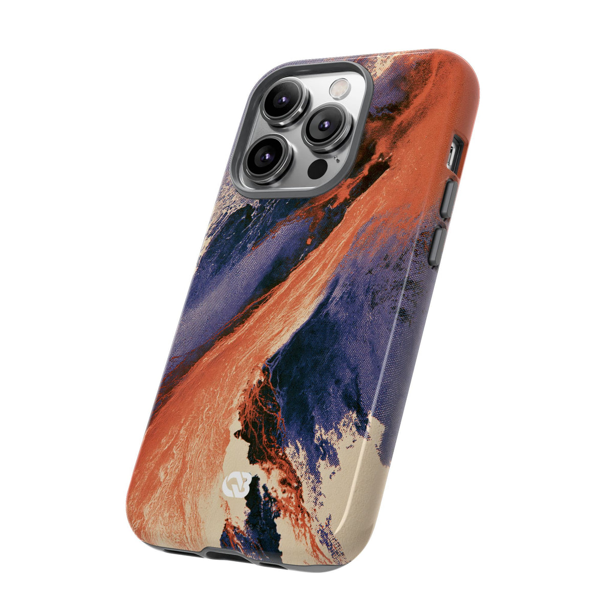 Solar Aura Drift · Tough Phone Case for iPhone · Orange