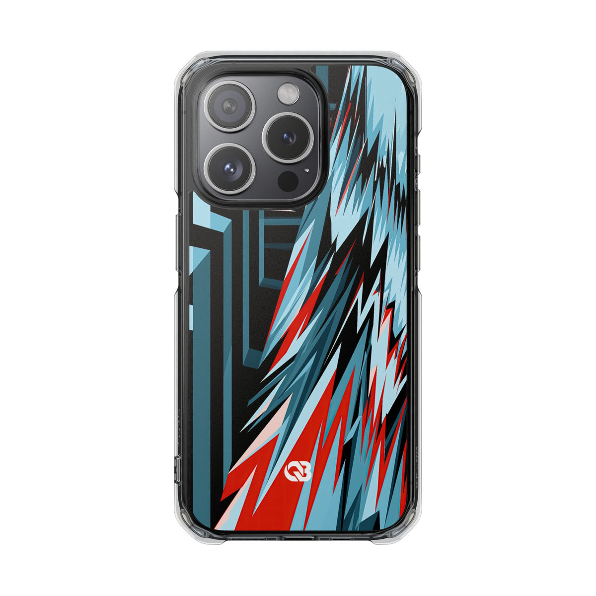 Orbital Zenith · Clear Impact Magnetic Phone Case for iPhone · Blue