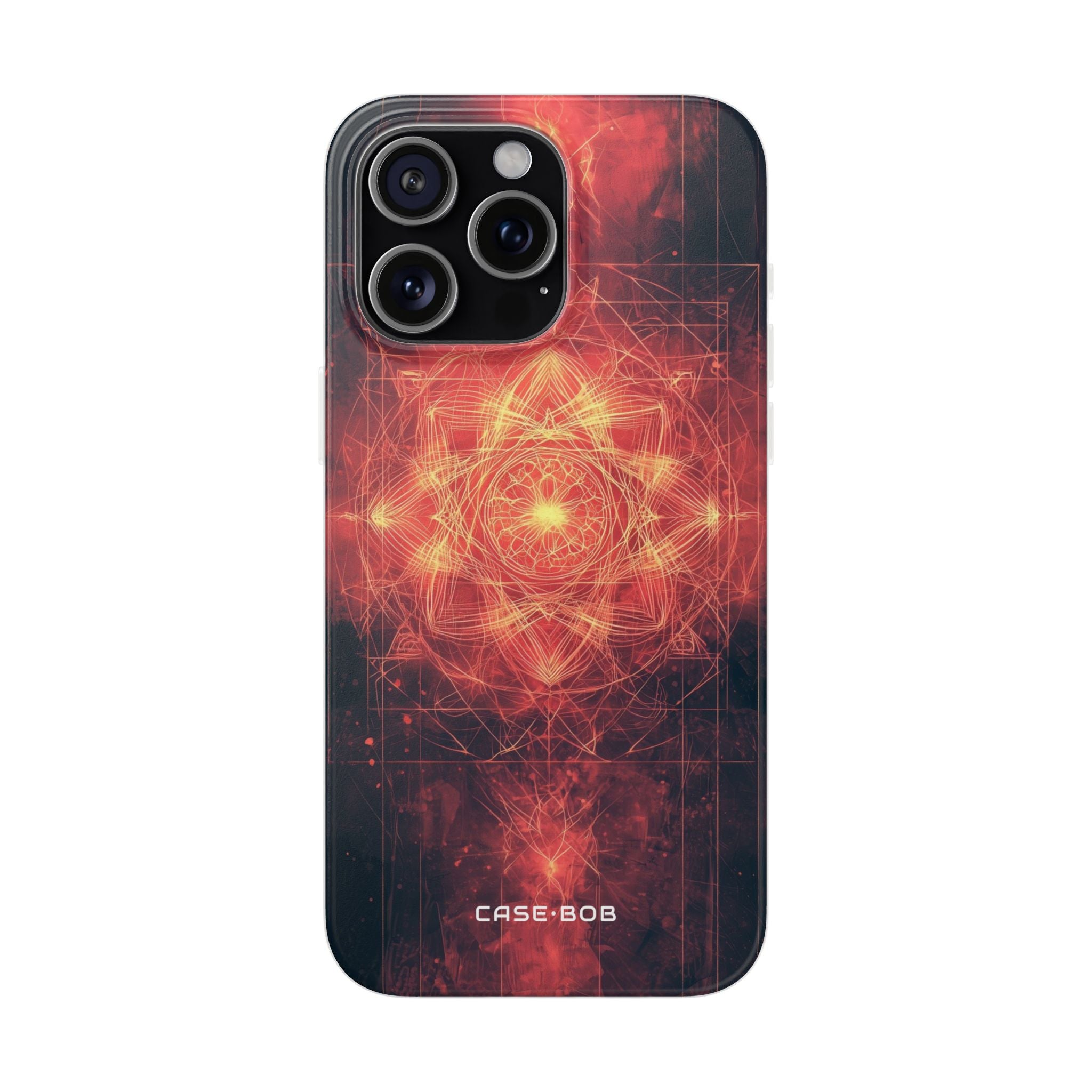 Radiant Mandala iPhone 15 Pro Max -pehmeä suojakotelo