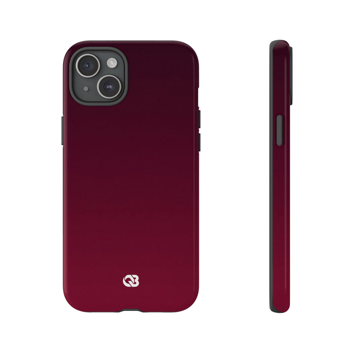 Red Tough Phone Case for iPhone - Deep Sangria Gradient