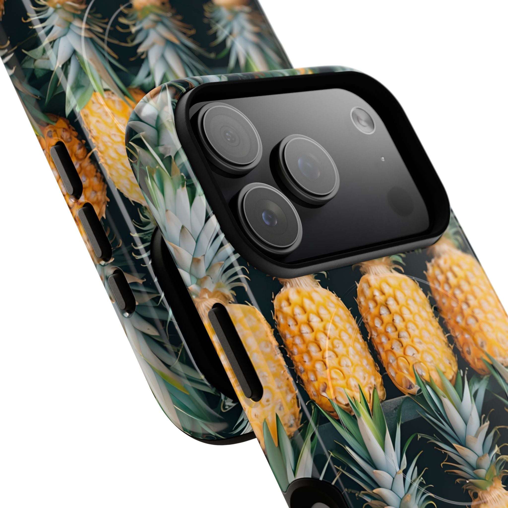 Lignes d'ananas dorés