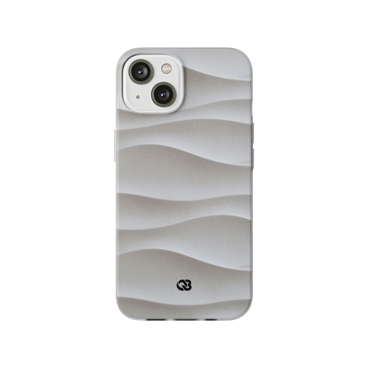 White Lite Phone Case for iPhone - Arctic Flow Ridges