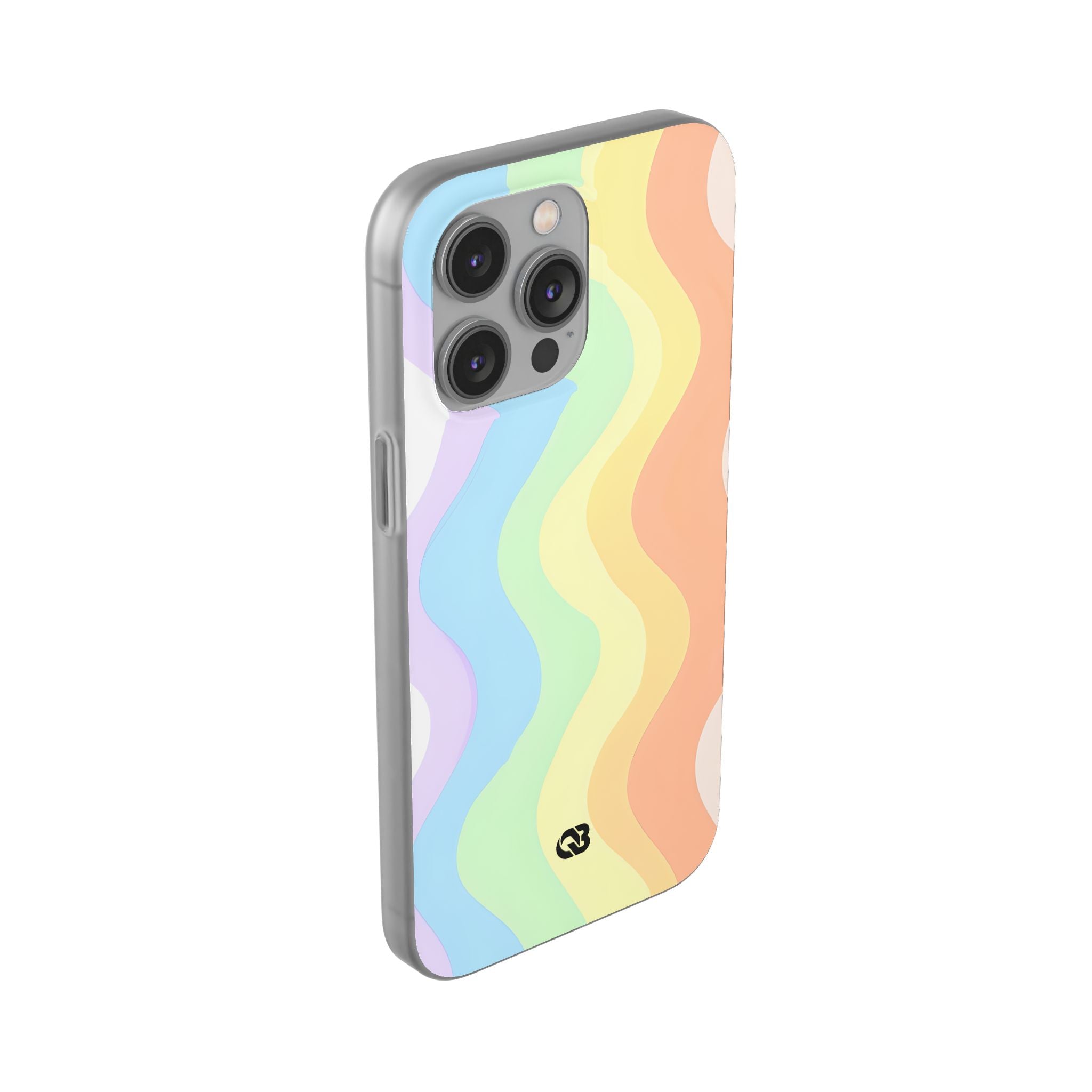 Pastel Ripple Flow · Soft Phone Case for iPhone