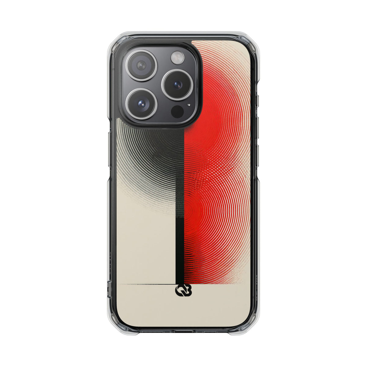 Red Impact MagSafe Phone Case for iPhone - Split Signal Red