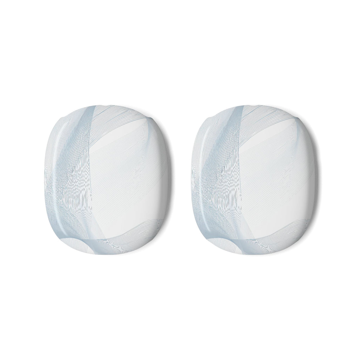 Glacial Contour Waves · Hard Case for AirPods Max · White