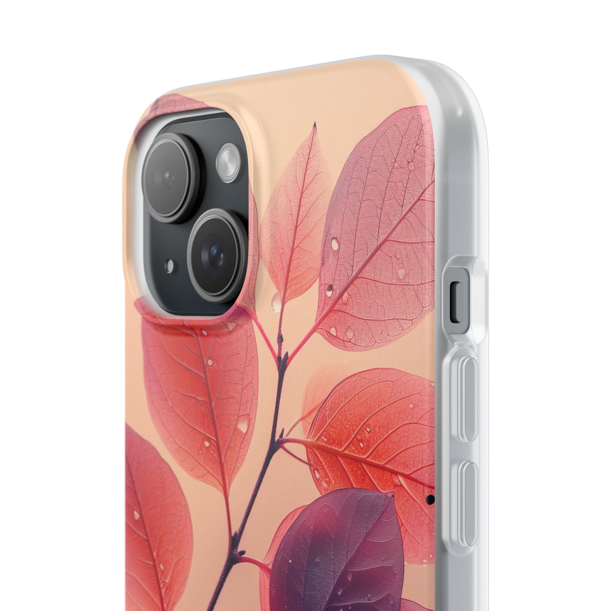 Dewy Magenta Foliage · Soft Coque de téléphone pour iPhone