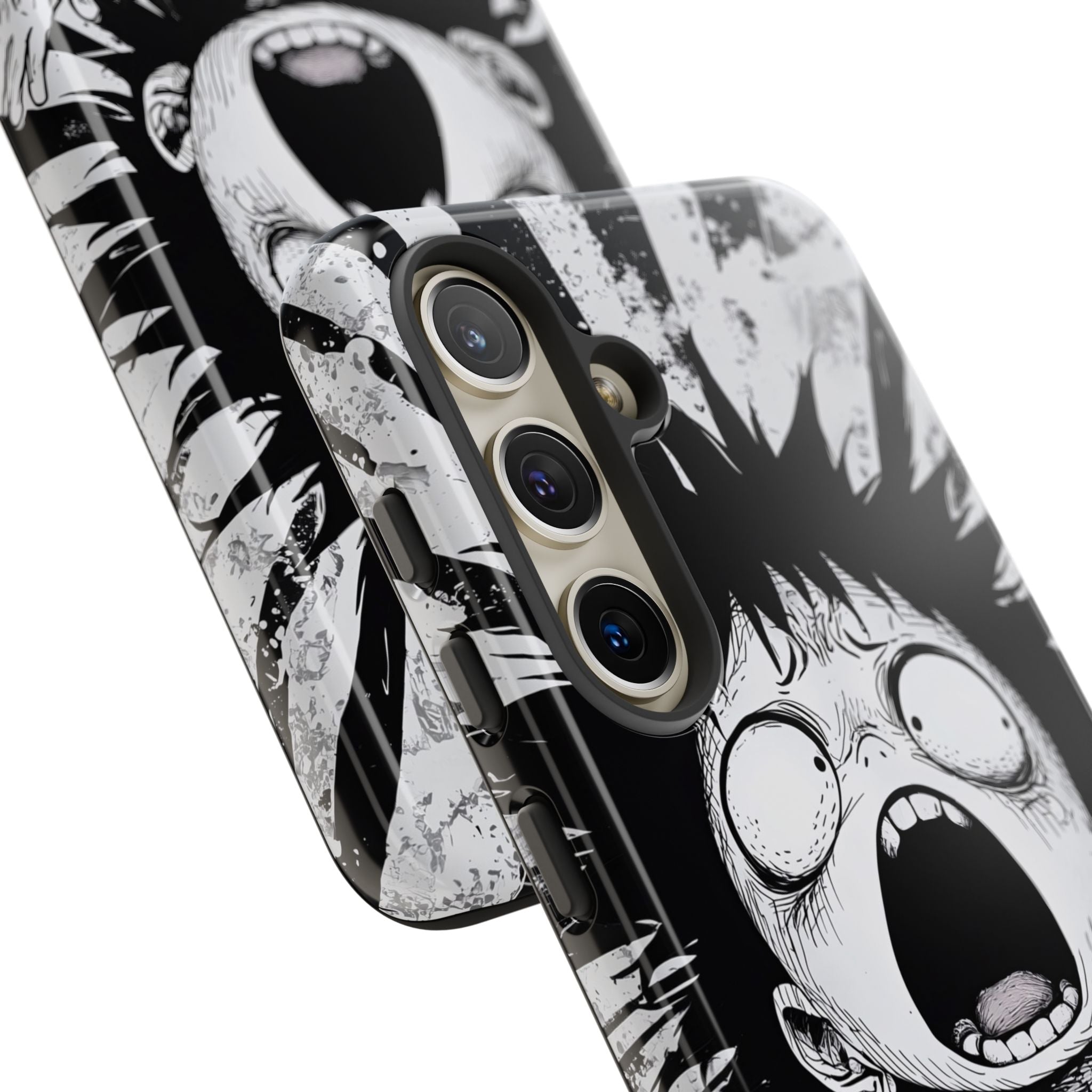 Chaotic Monochrome Scream · Tough Handyhülle für Samsung